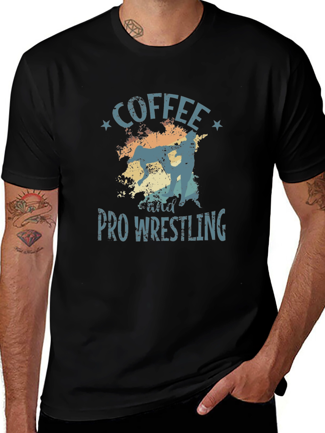 Coffee and Pro Wrestling T-Shirt