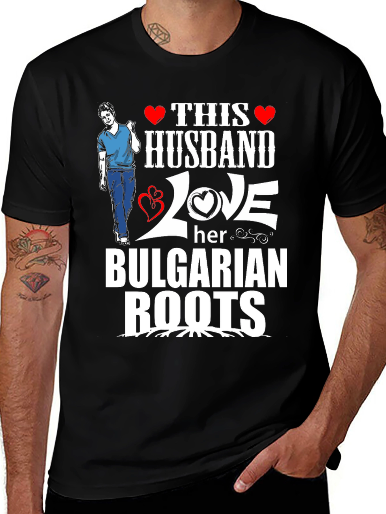 Variant 7 of This Husband Loves Her Bulgarian Roots T-Shirt