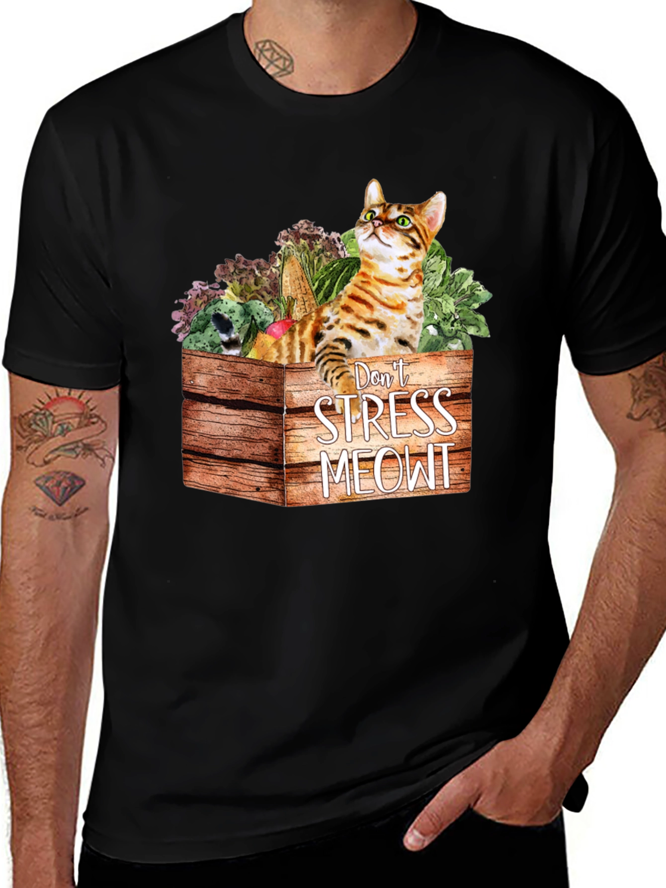 Variant 30 of Don't Stress Meowt Cat T-Shirt