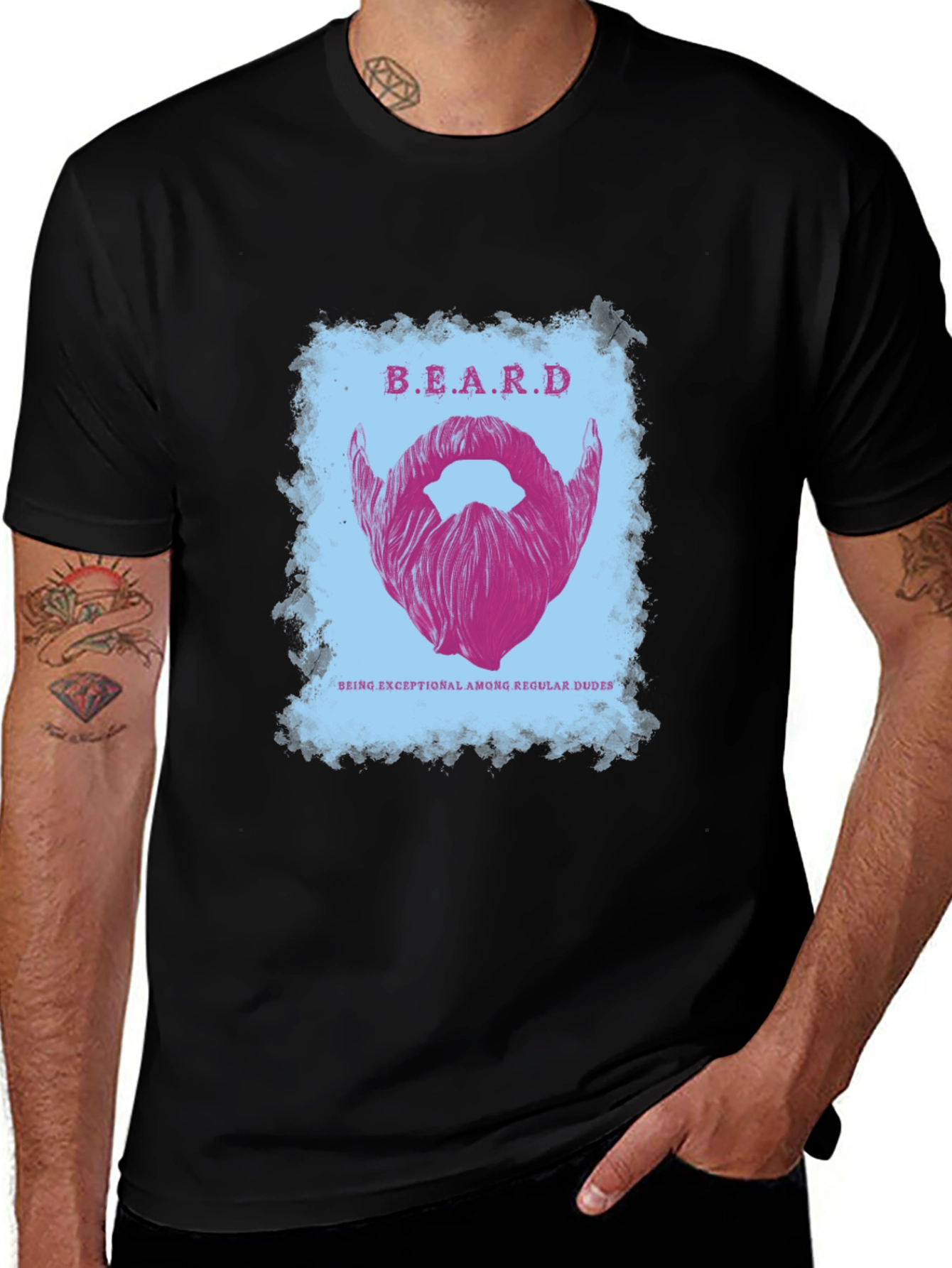 Variant 18 of B.E.A.R.D. Graphic Tee - Exceptional Regular Dudes