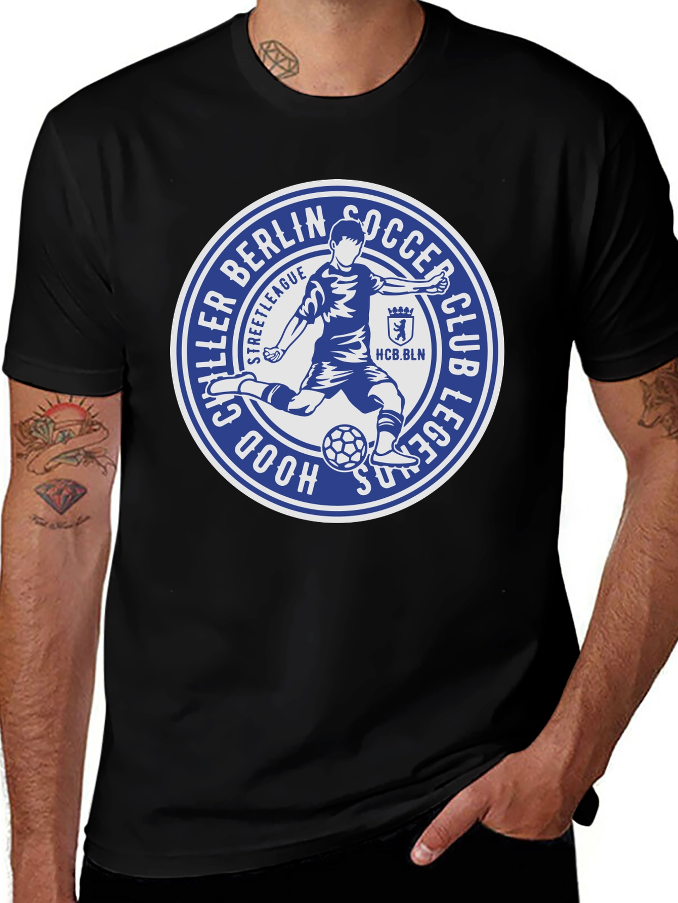 Variant 20 of Chiller Berlin Soccer Club Tee - Black