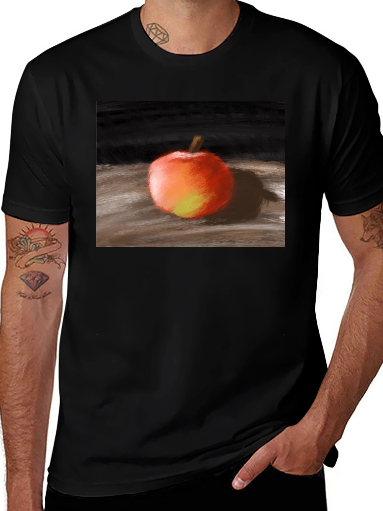 Variant 30 of Apple Still Life Graphic Tee - Classic Style