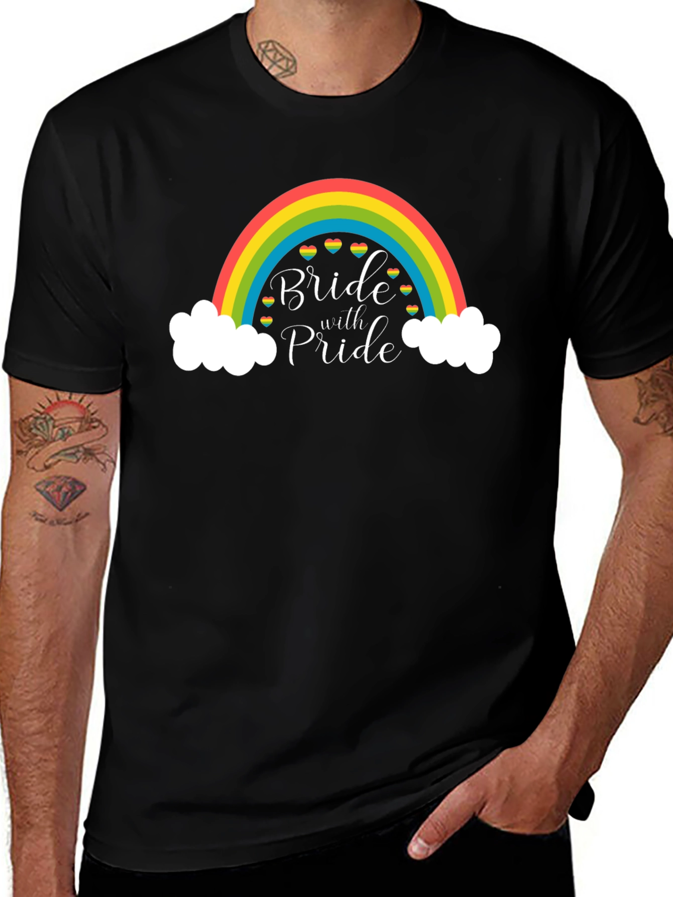 Bride With Pride Rainbow T-Shirt