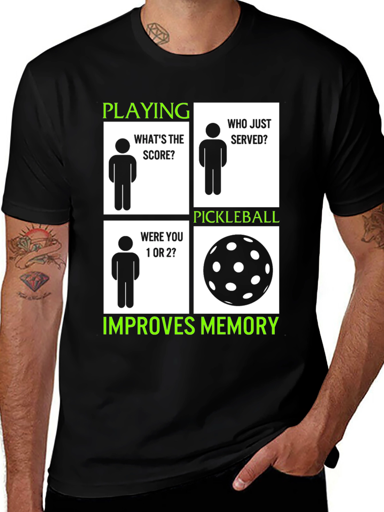 Variant 29 of Pickleball Improves Memory T-Shirt