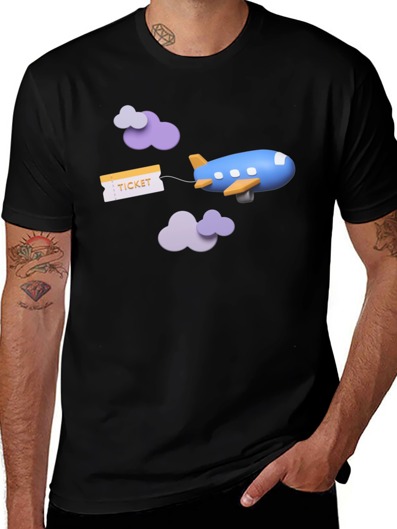 Travel Ticket Airplane T-Shirt