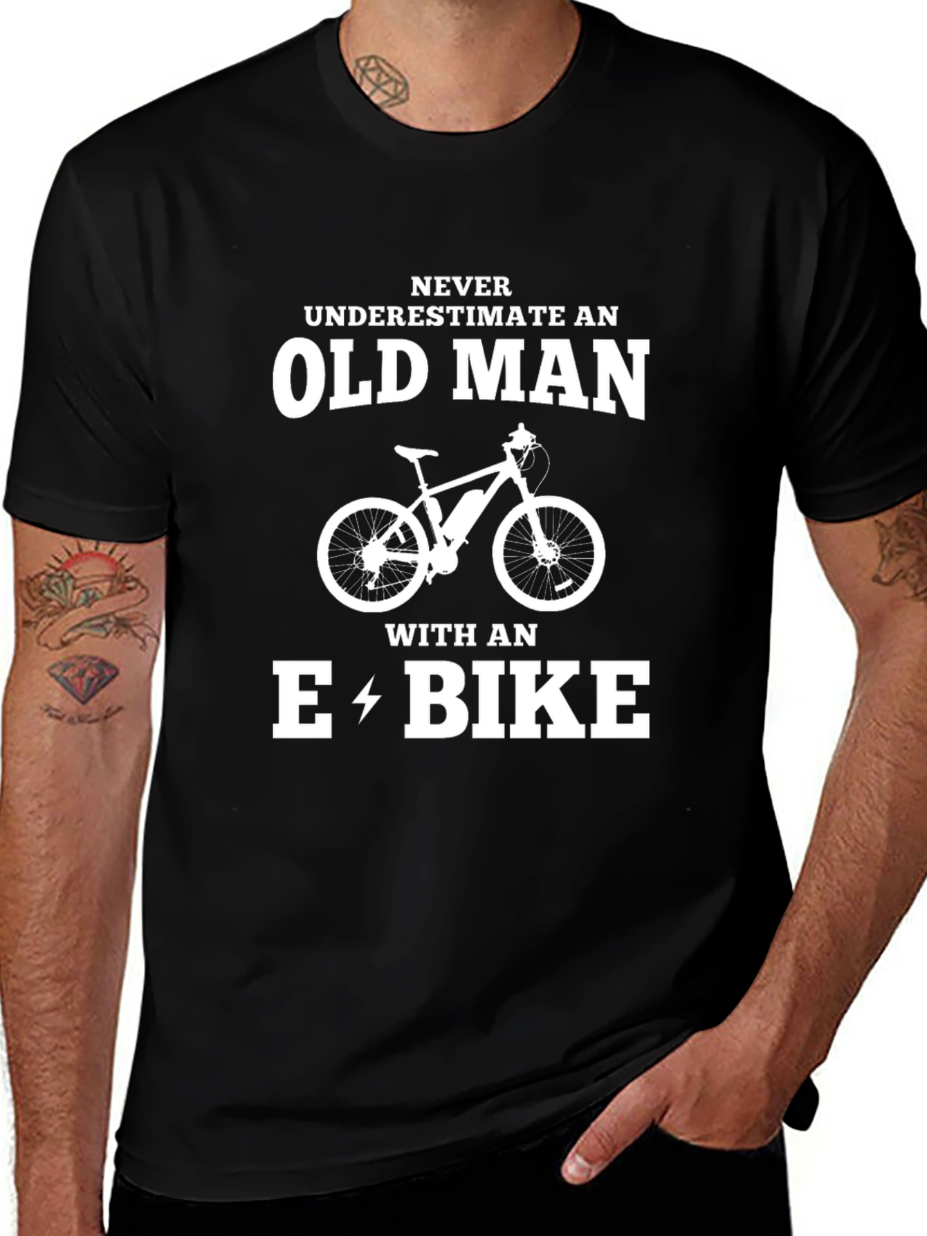 Funny E-Bike Old Man T-Shirt