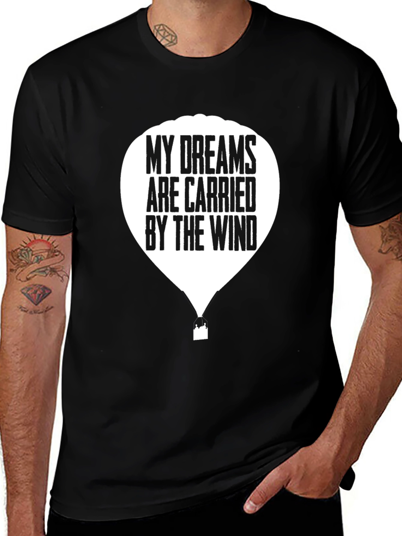 Variant 25 of Dreamer Graphic Tee - My Dreams Are Carried By The Wind