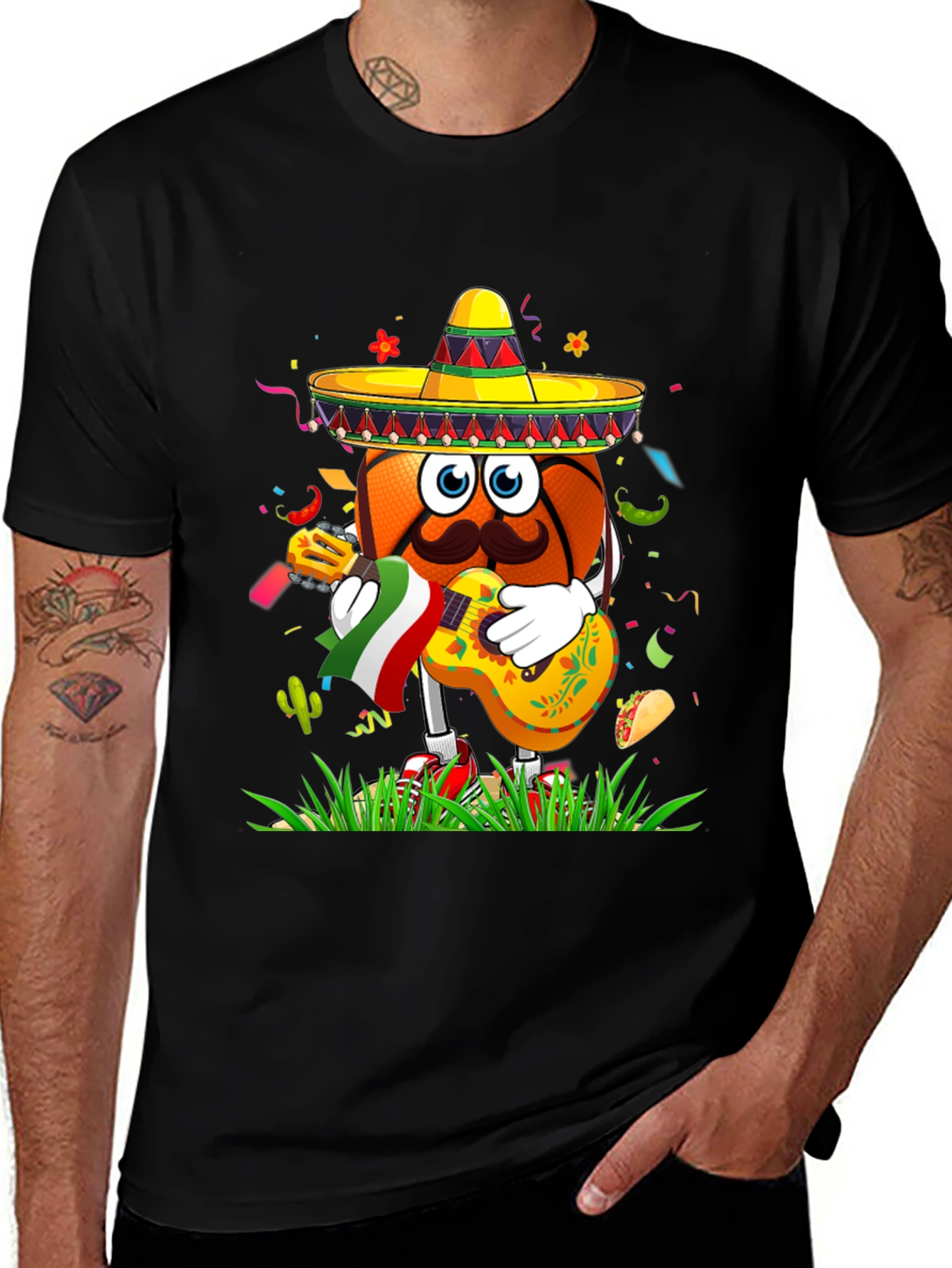 Variant 13 of Mexican Basketball T-Shirt - Fiesta Fun