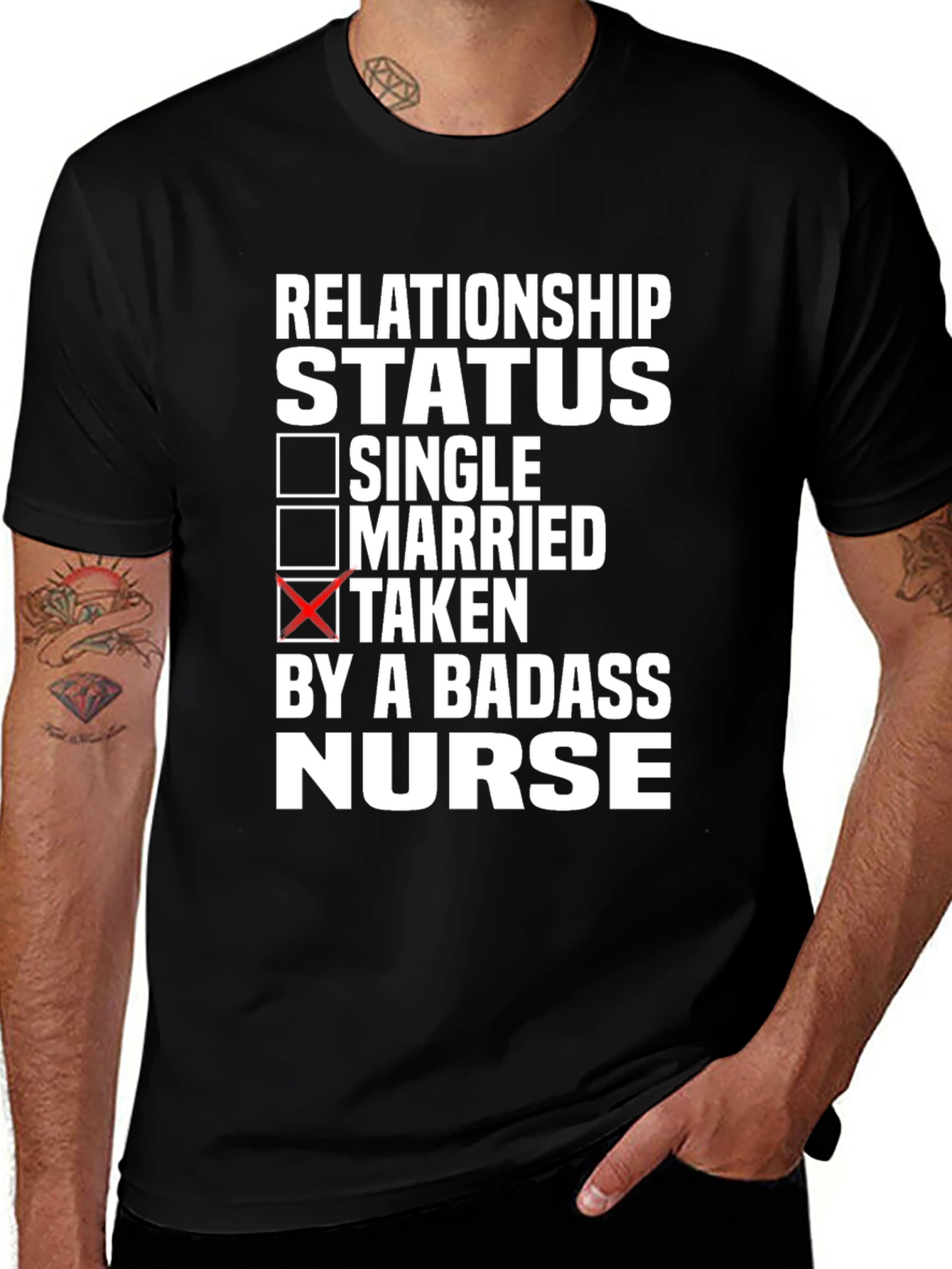 Variant 26 of Taken By A Badass Nurse Black T-Shirt