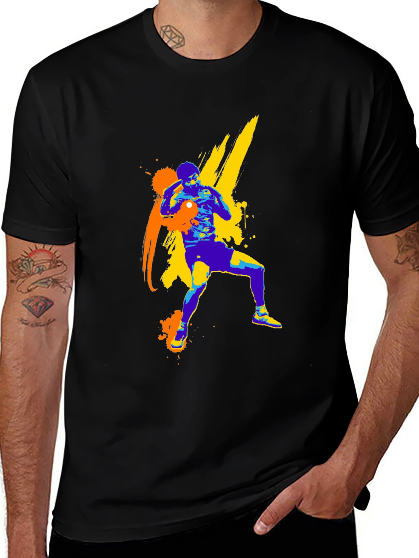 Variant 20 of Artistic Graphic Tee - Martial Arts Design