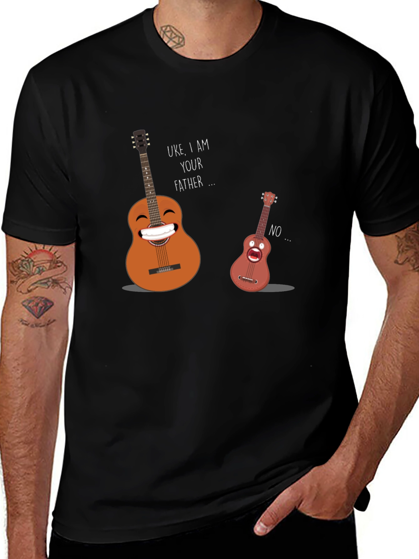 Variant 21 of Funny "Uke I Am Your Father" Graphic T-Shirt