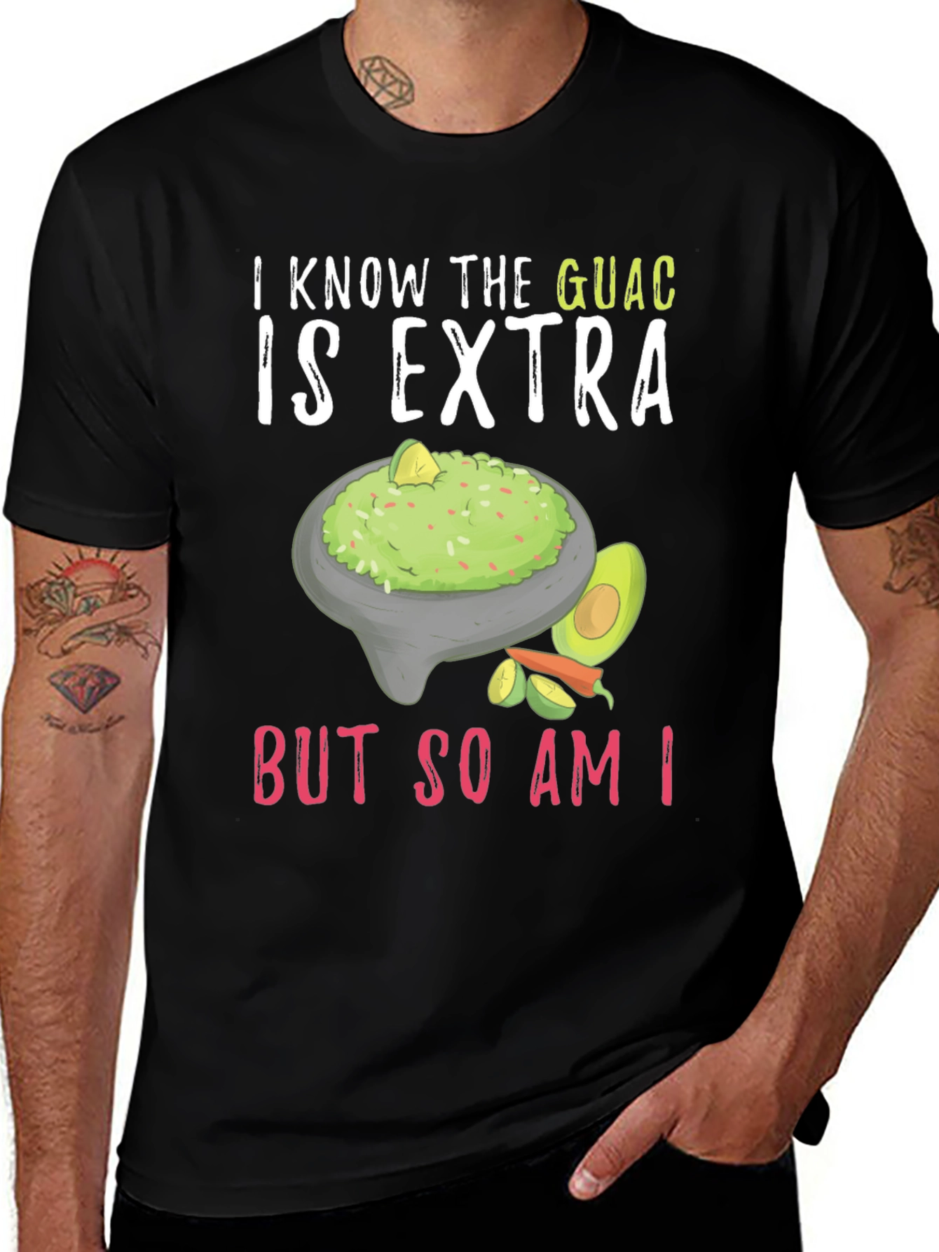 Variant 30 of Guac is Extra Men's Graphic T-Shirt