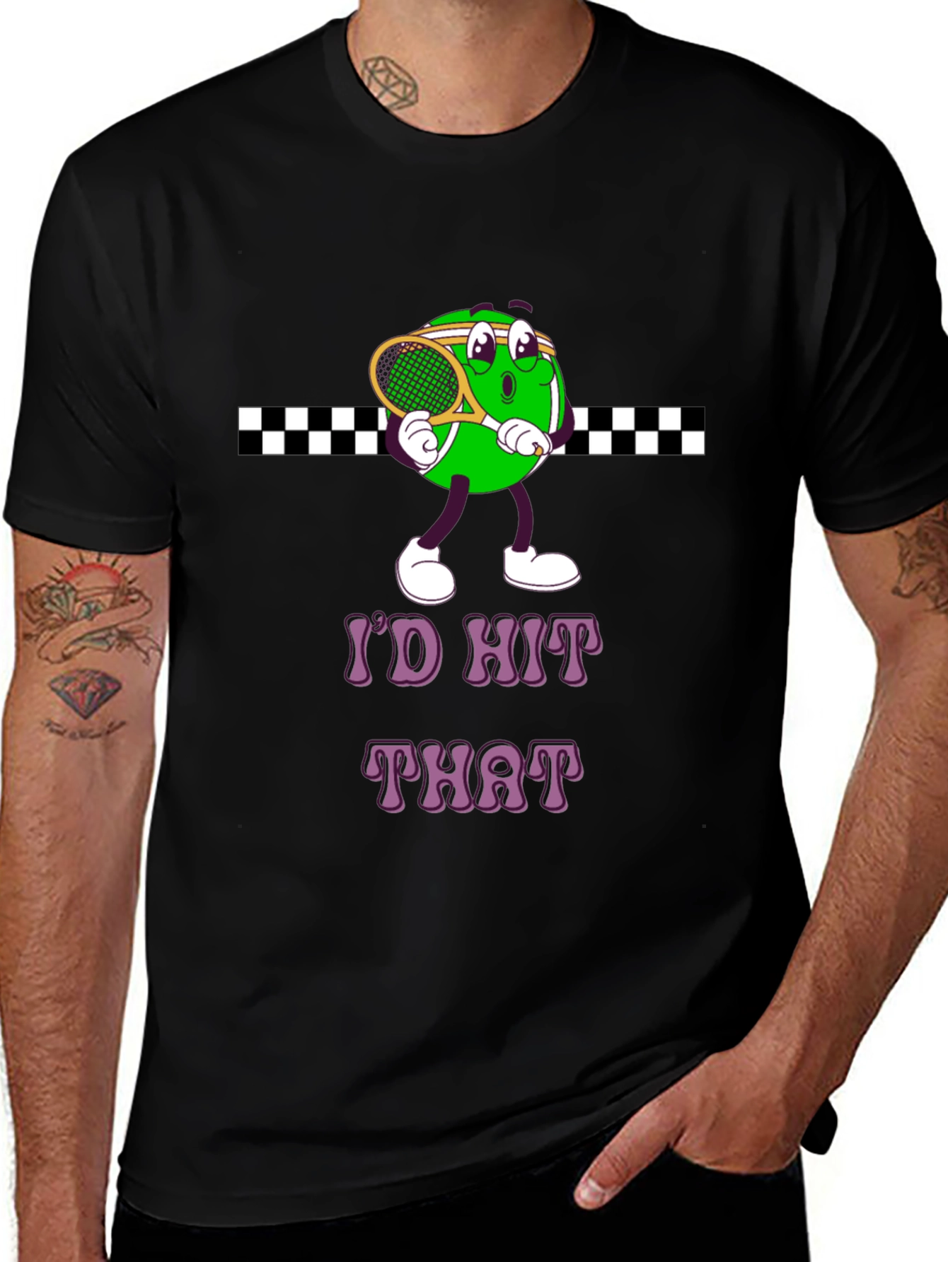 Variant 5 of I'd Hit That Tennis Cartoon Tee
