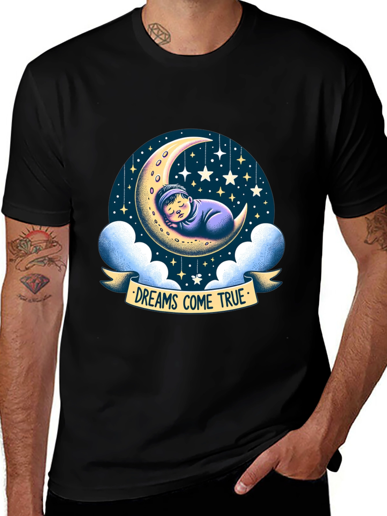 Variant 30 of Dreams Come True Graphic Tee - Black