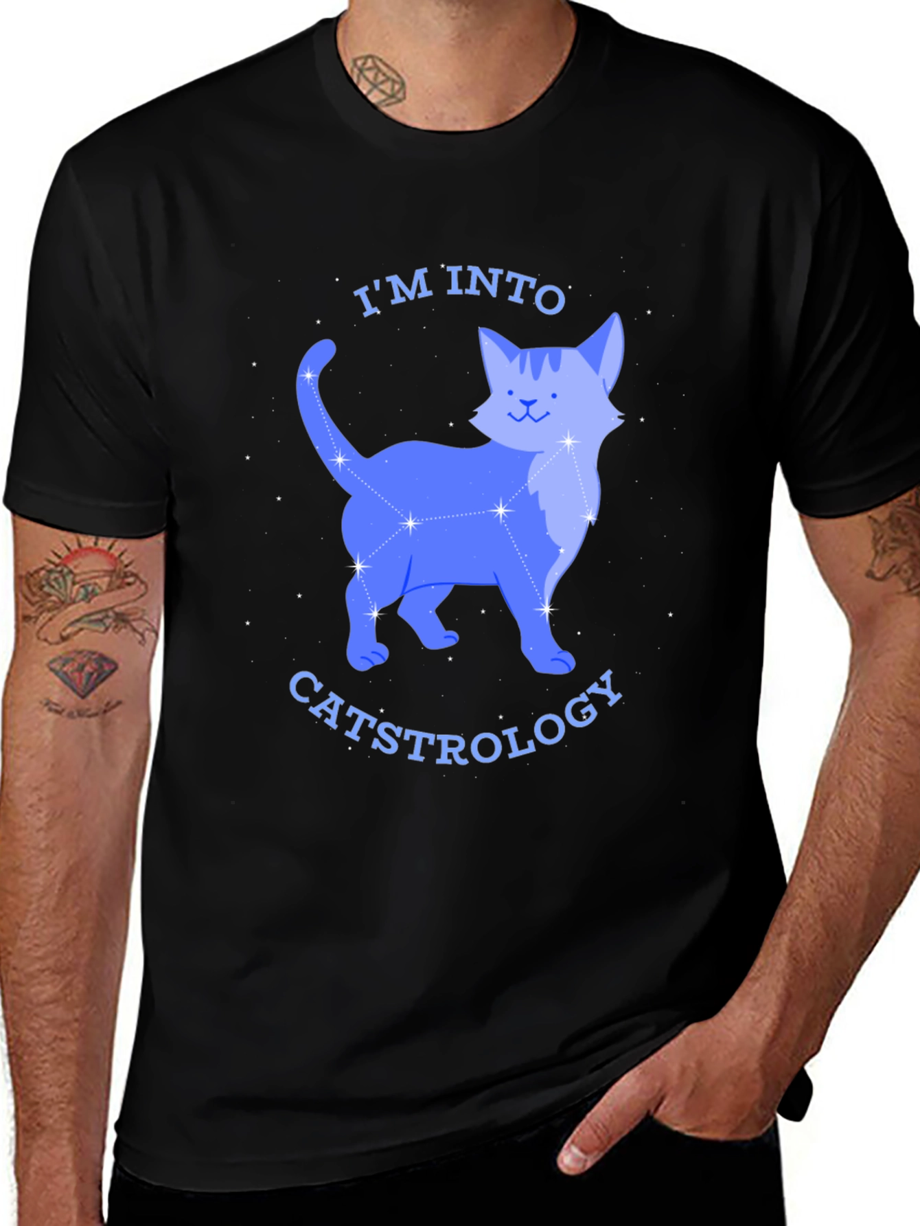 Variant 27 of Catstrology T-Shirt: I'm Into Astrology Constellation Cat Tee