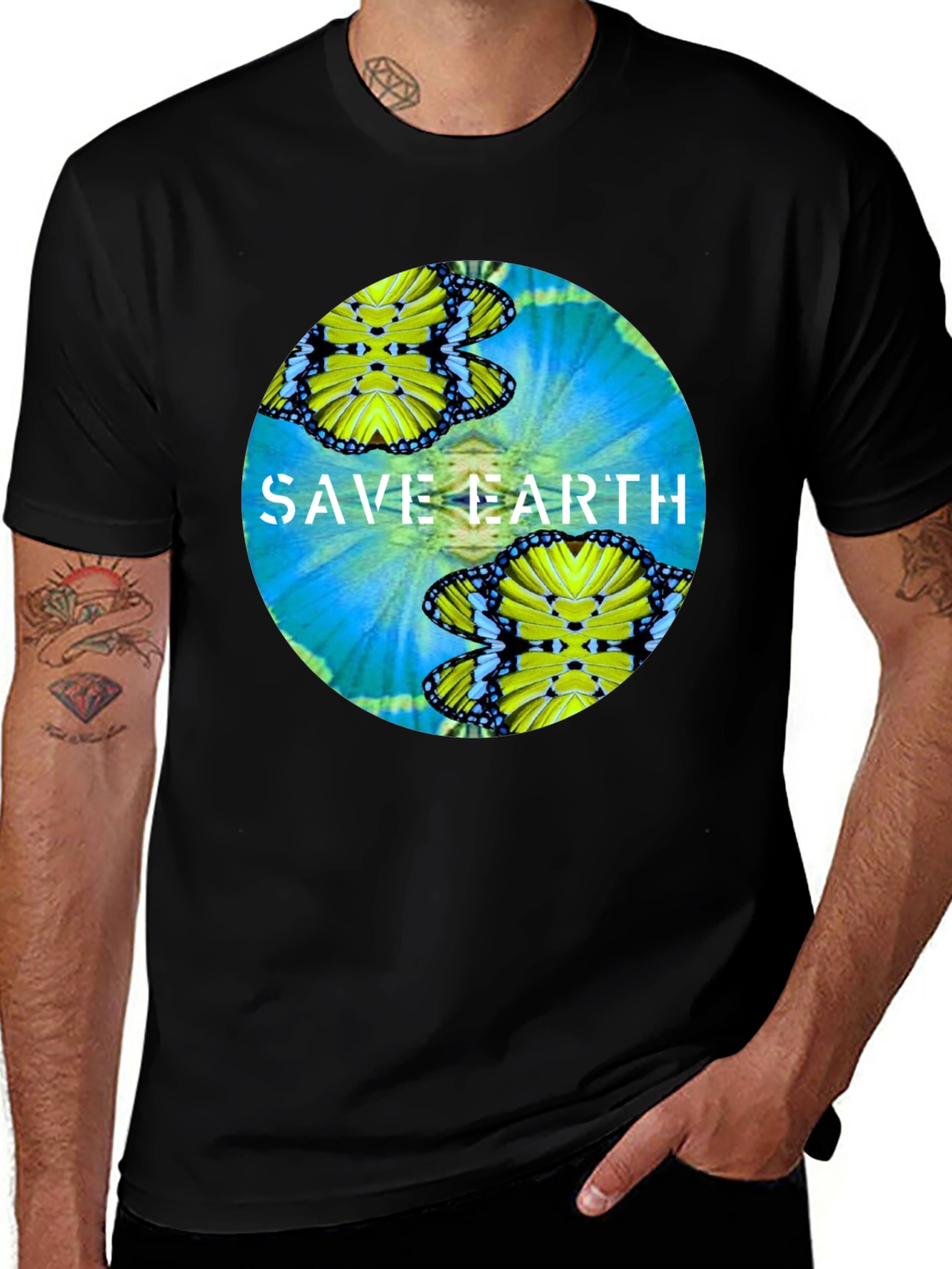 Save Earth Graphic Tee - Nature Lover's T-Shirt