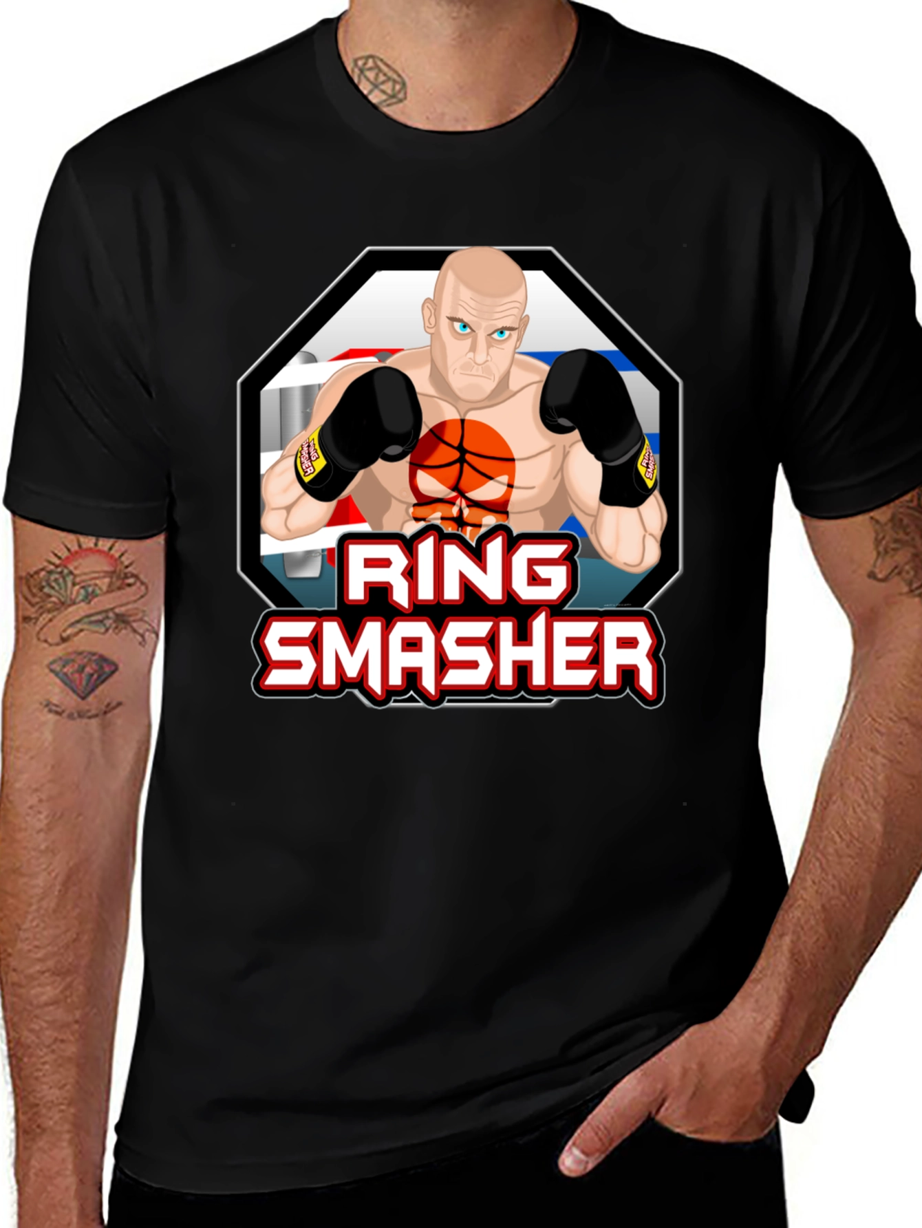 Ring Smasher Graphic T-Shirt - MMA Boxing Inspired Design