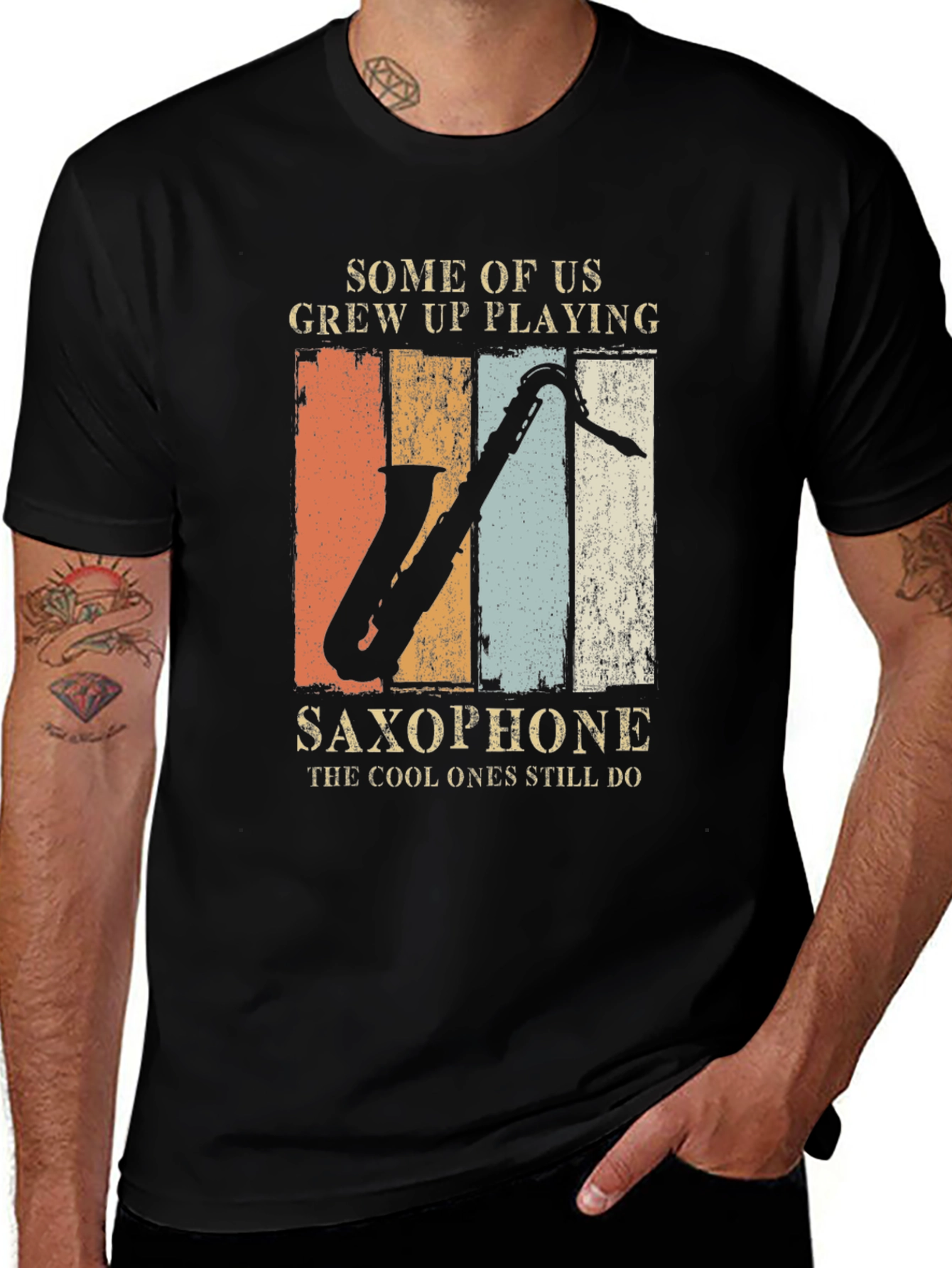 Variant 26 of Cool Saxophone Player Graphic Tee