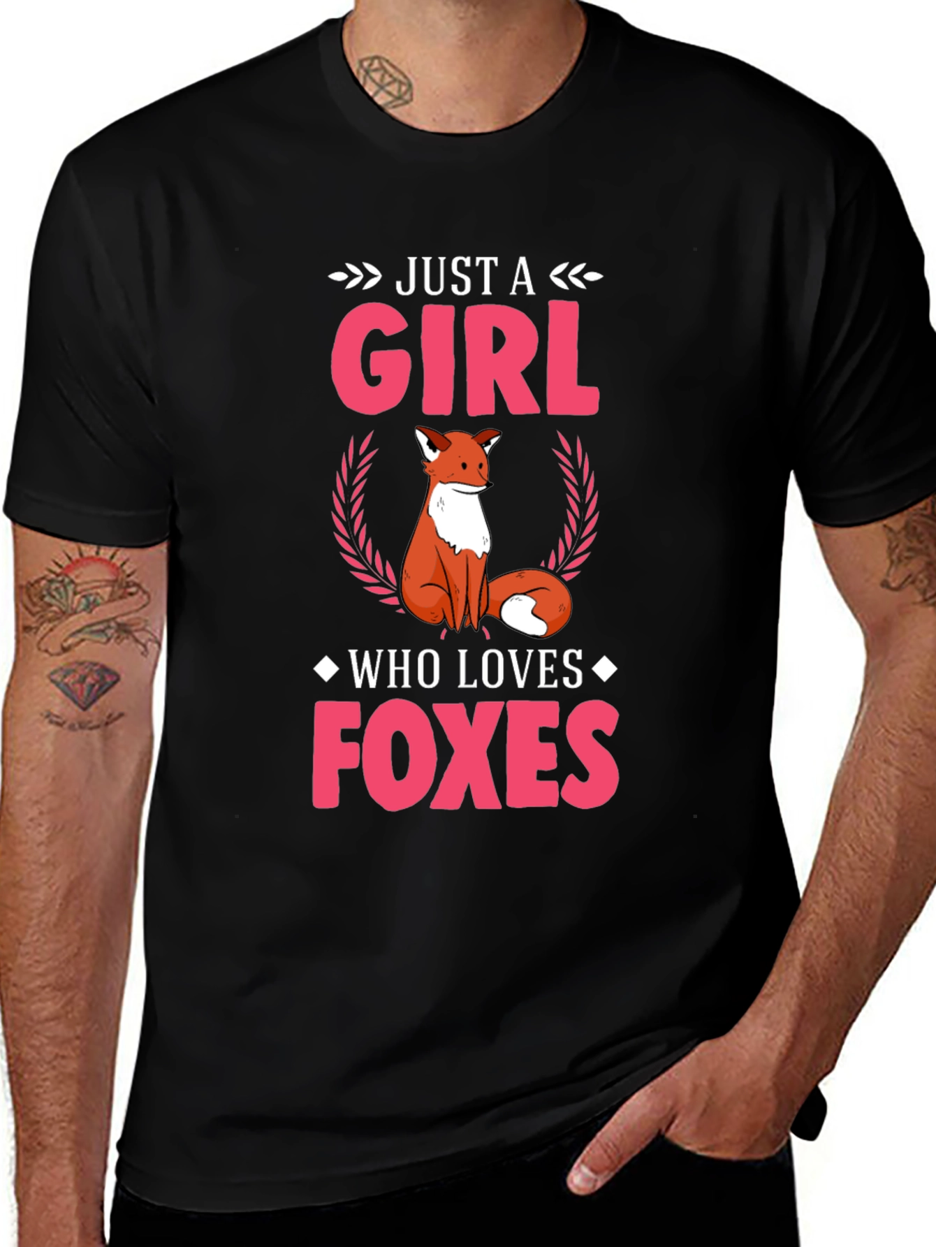 Variant 5 of Just A Girl Who Loves Foxes Graphic Tee