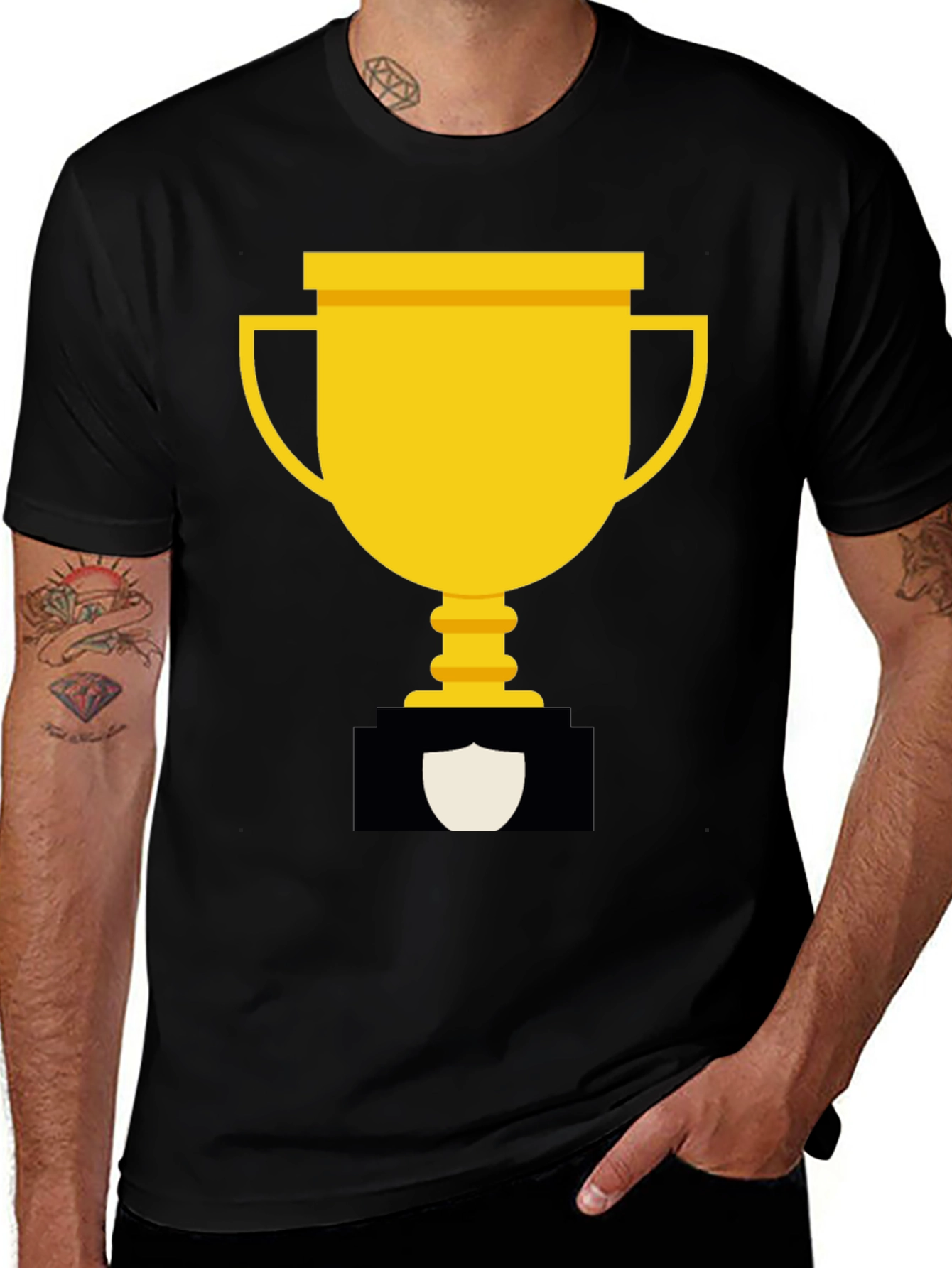 Black Black Trophy Graphic Tee main image