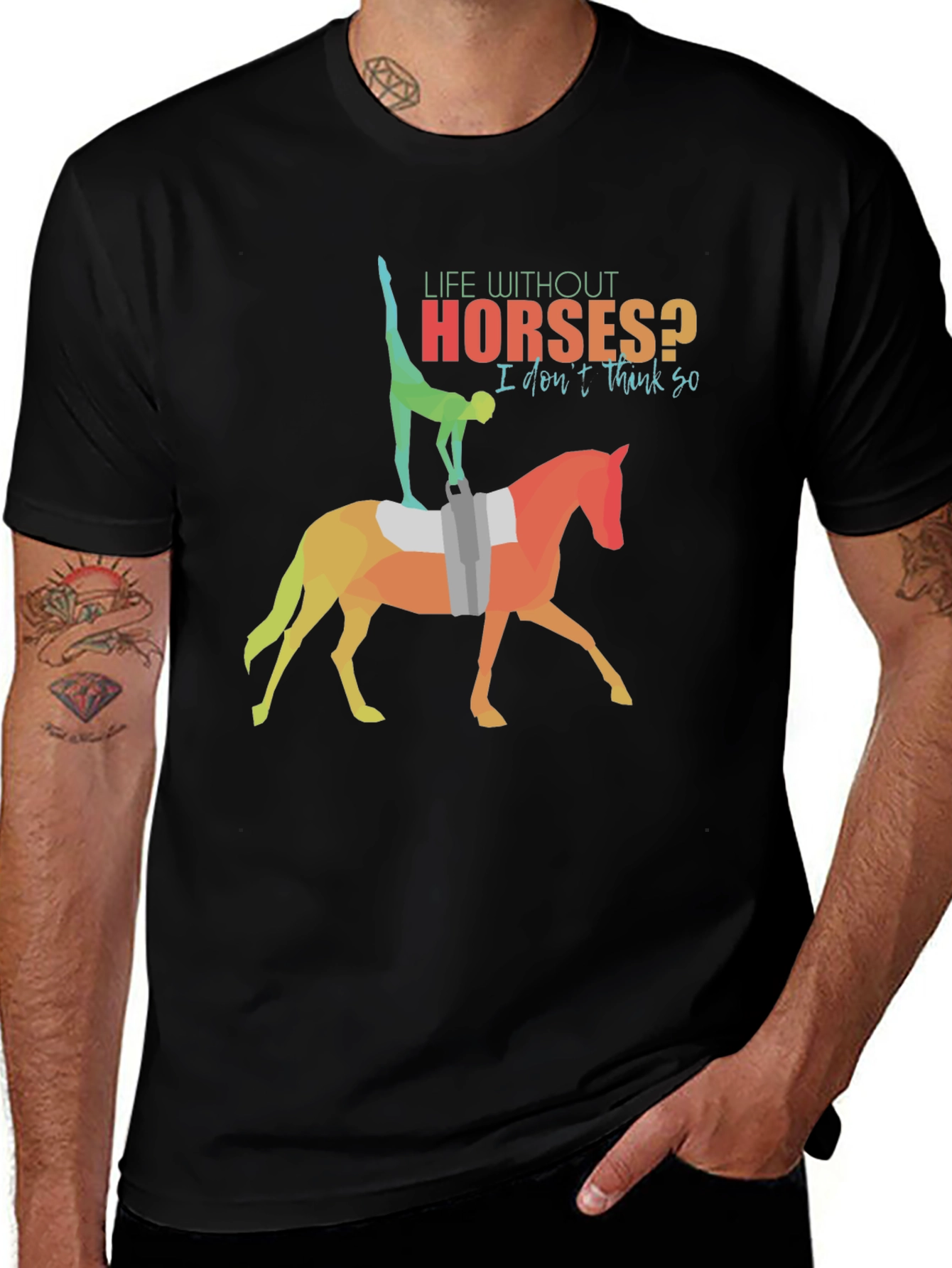Variant 2 of Life Without Horses? Graphic Tee