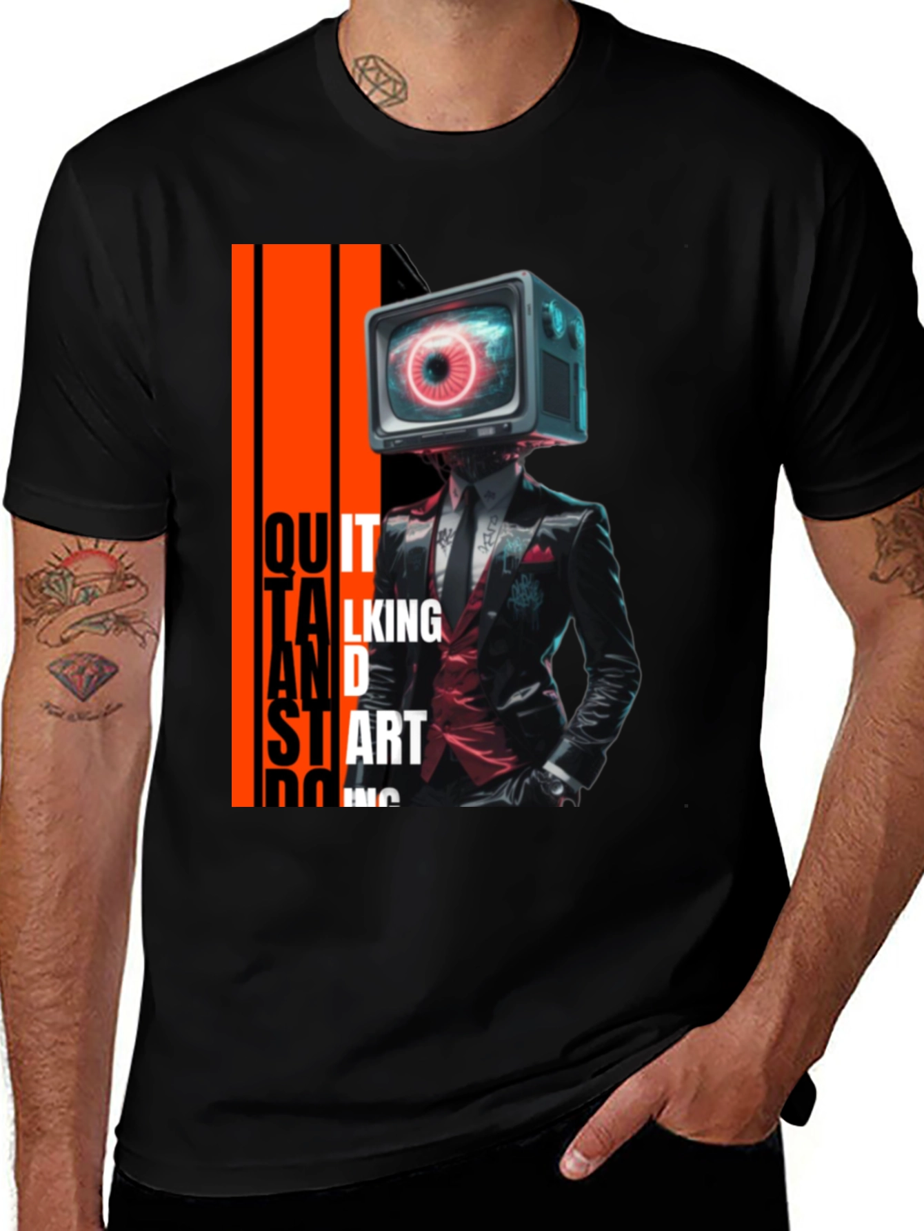 Variant 30 of Eye See You T-Shirt: Quit Talking & Start Doing