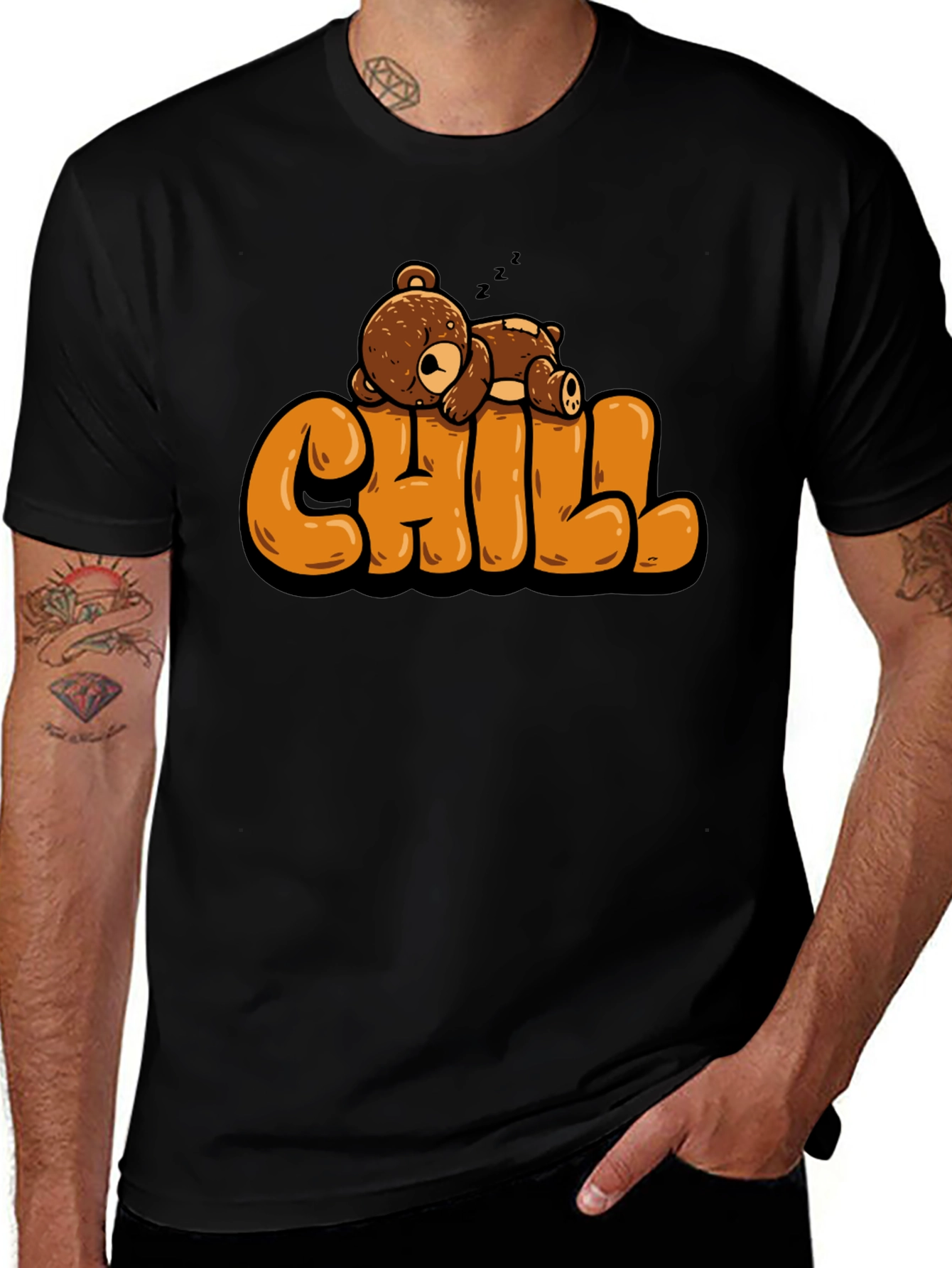 Variant 15 of Chill Bear T-Shirt - Relaxed Style