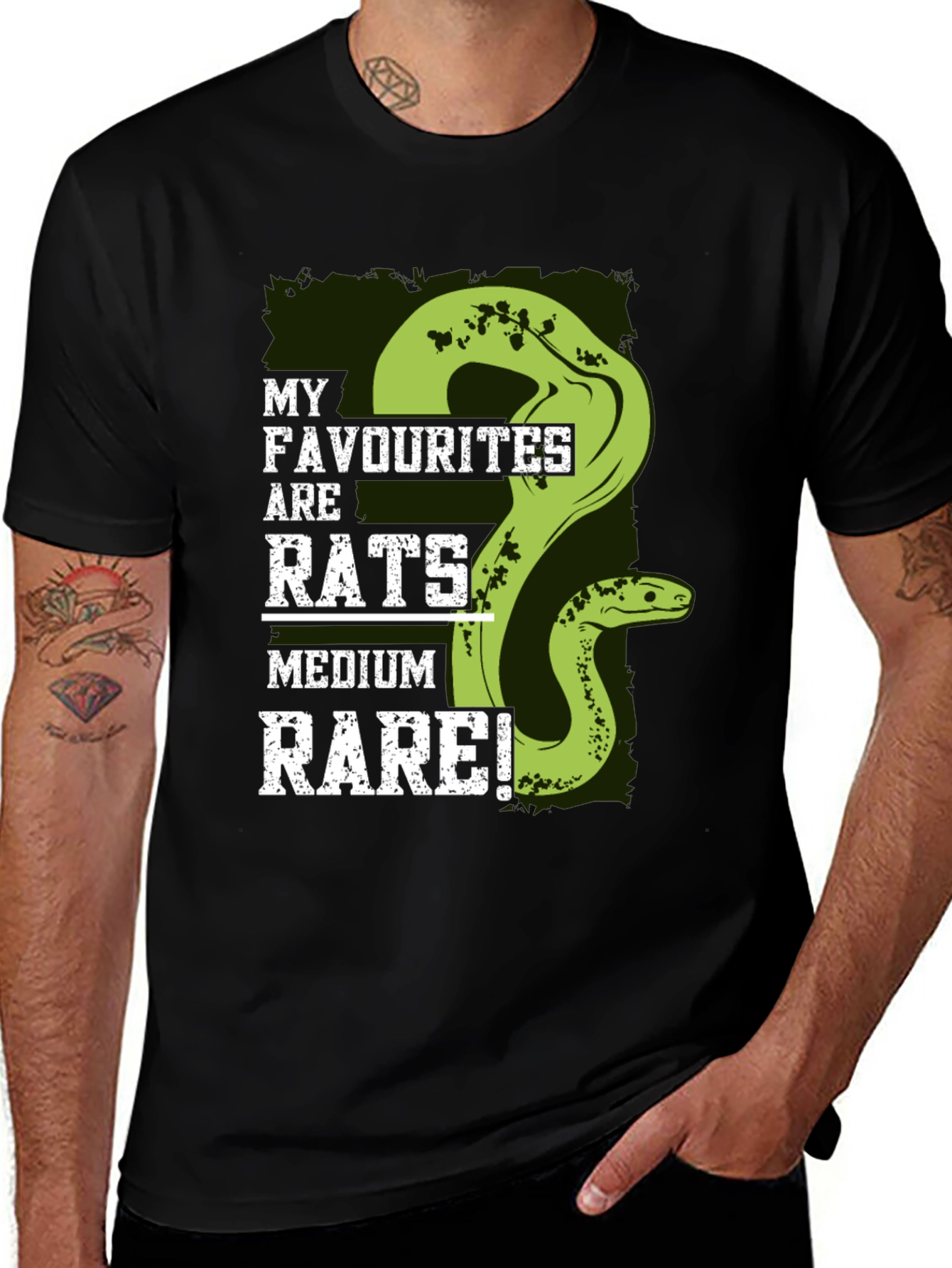 Variant 13 of Rats Medium Rare Snake T-Shirt