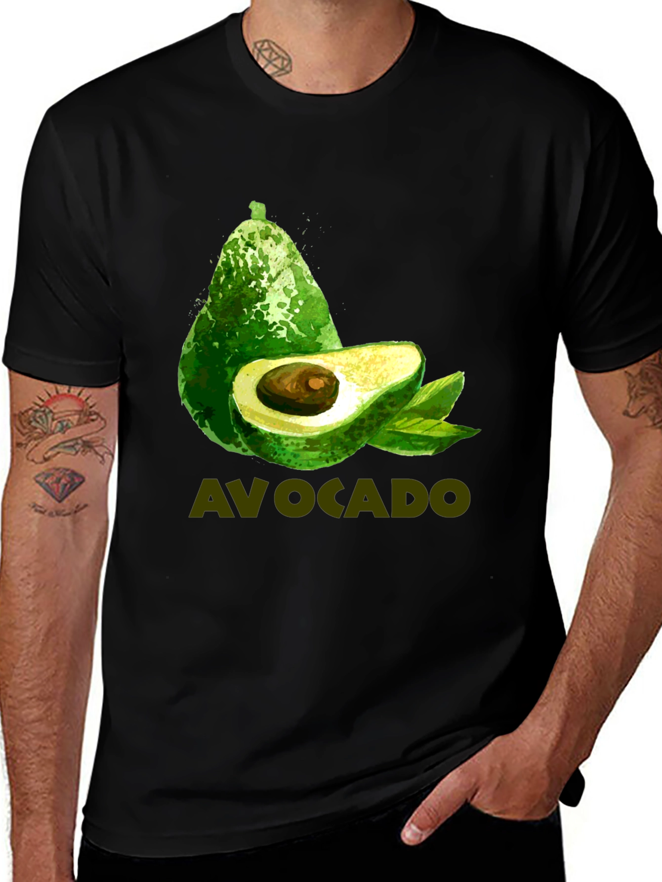 Variant 3 of Avocado T-Shirt - Trendy Green Fruit Design