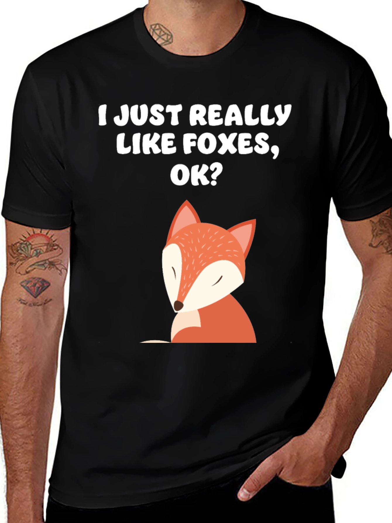 Variant 21 of I Just Really Like Foxes OK T-Shirt