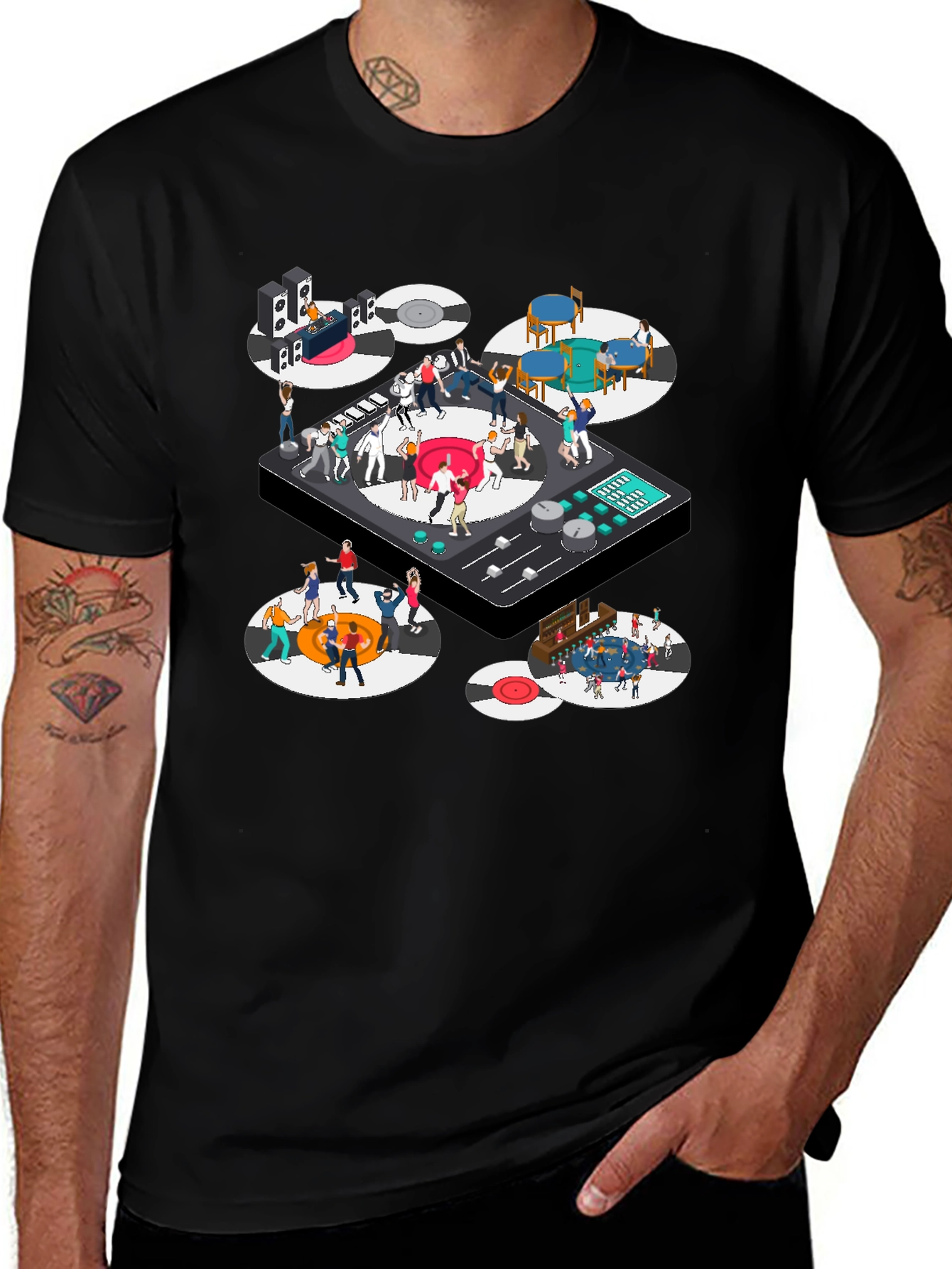 Variant 26 of DJ Party Scene T-Shirt