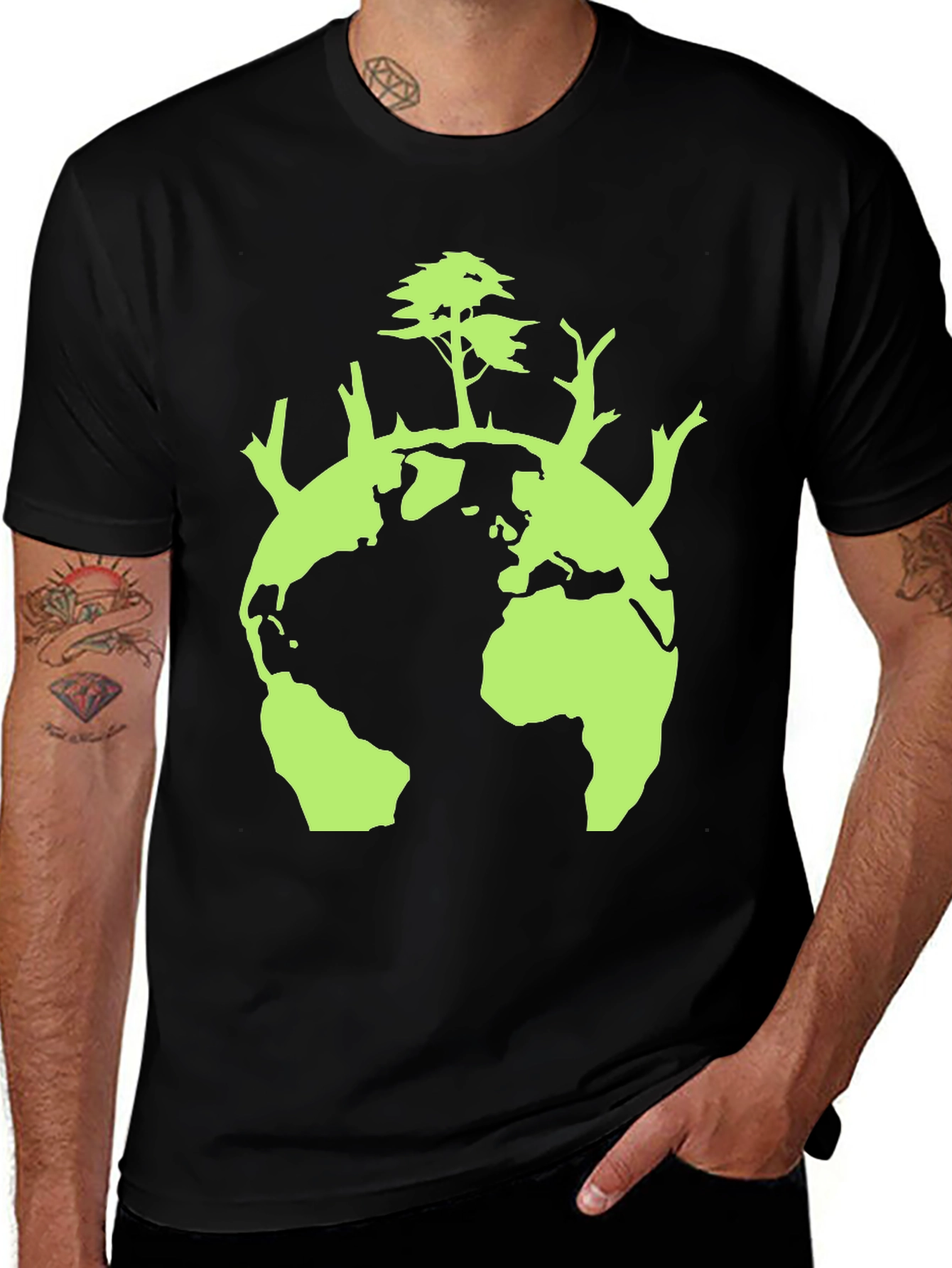 Earth Tree Graphic Tee - Eco-Friendly Design