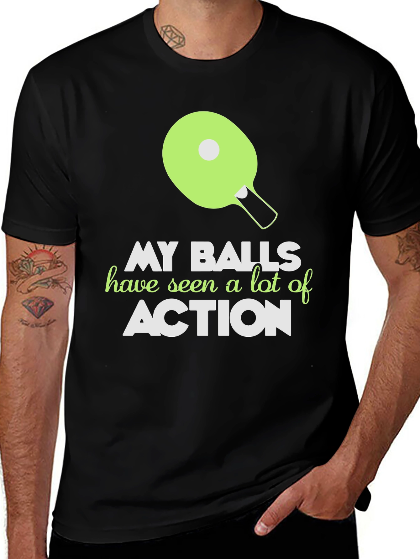 Variant 10 of My Balls Have Seen Action Funny T-Shirt