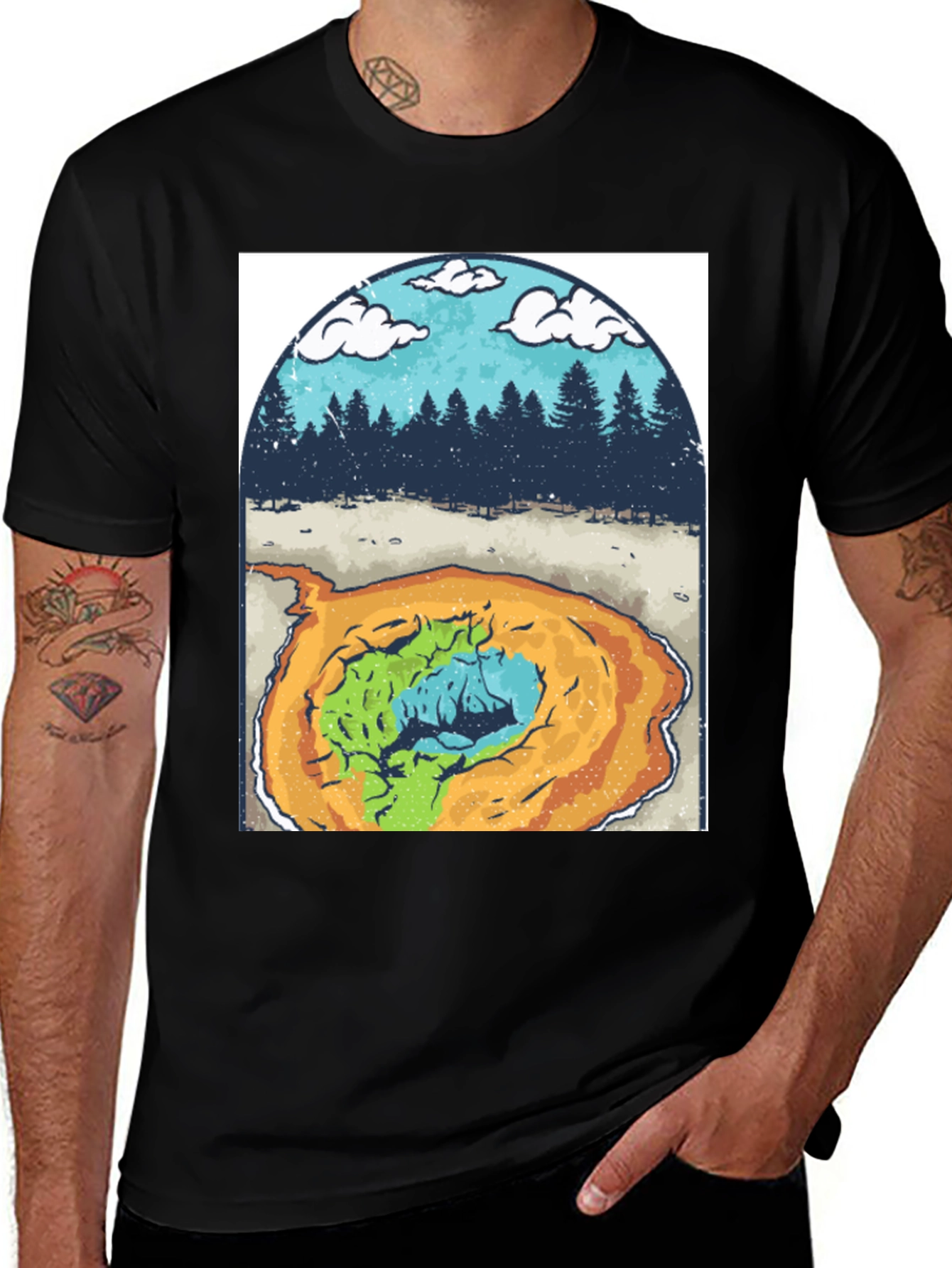 Variant 10 of Geothermal Pool Graphic Tee