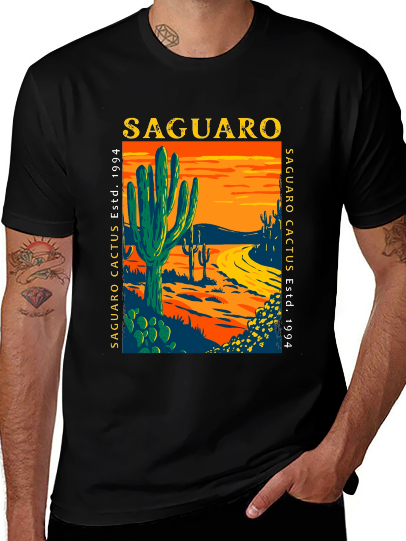 Saguaro Cactus Graphic T-Shirt