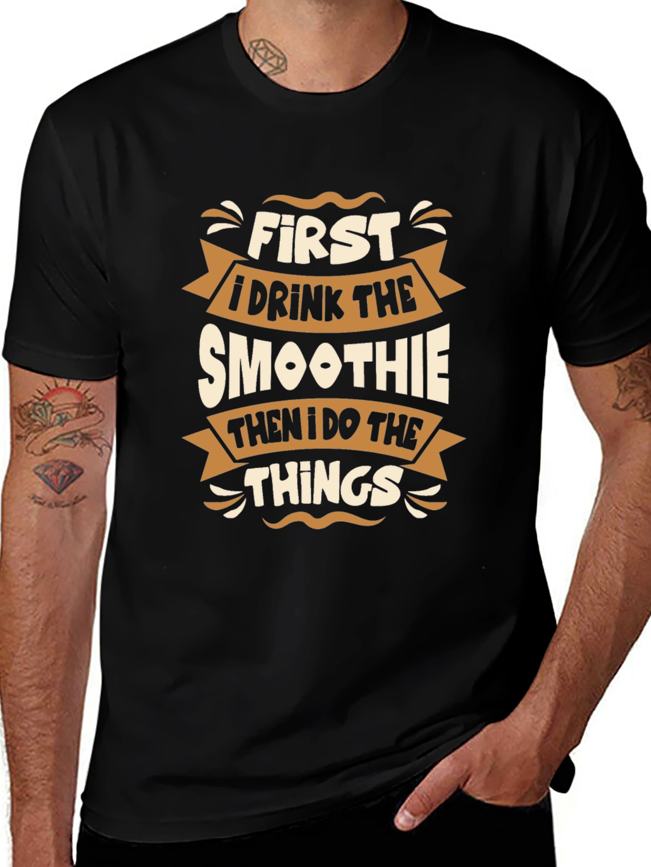 Variant 10 of Smoothie First T-Shirt - Funny Graphic Tee