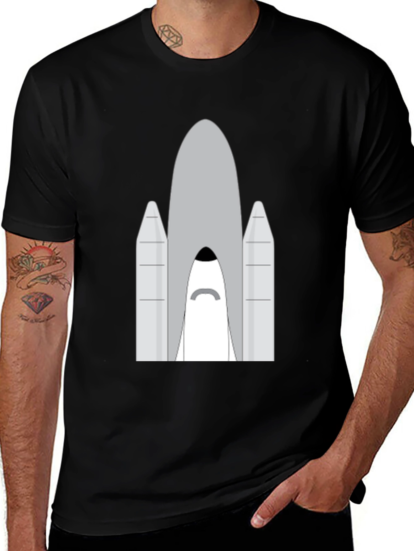 Variant 14 of Rocket Ship T-Shirt - Space Adventure