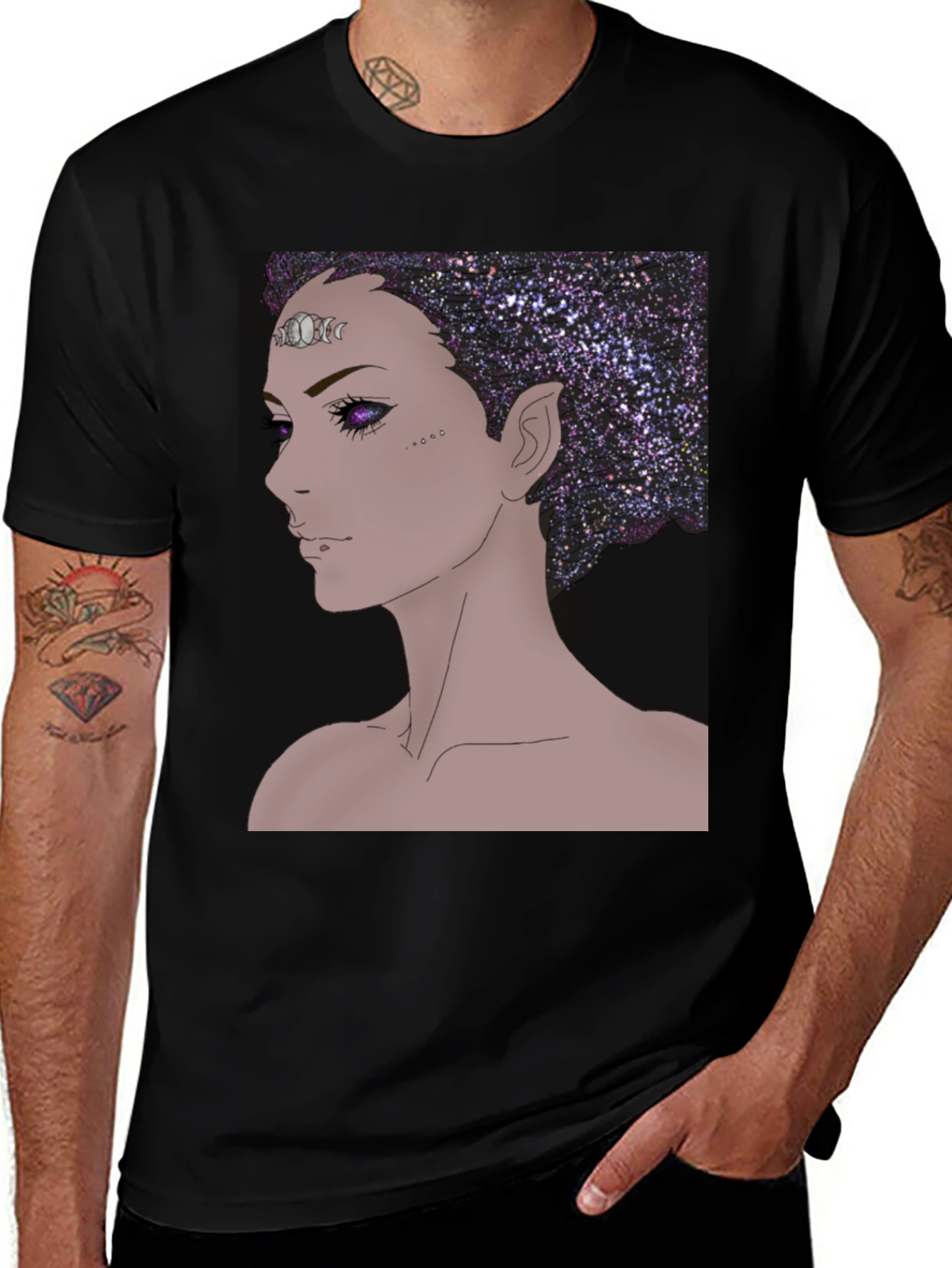 Variant 18 of Galaxy Girl Graphic Tee