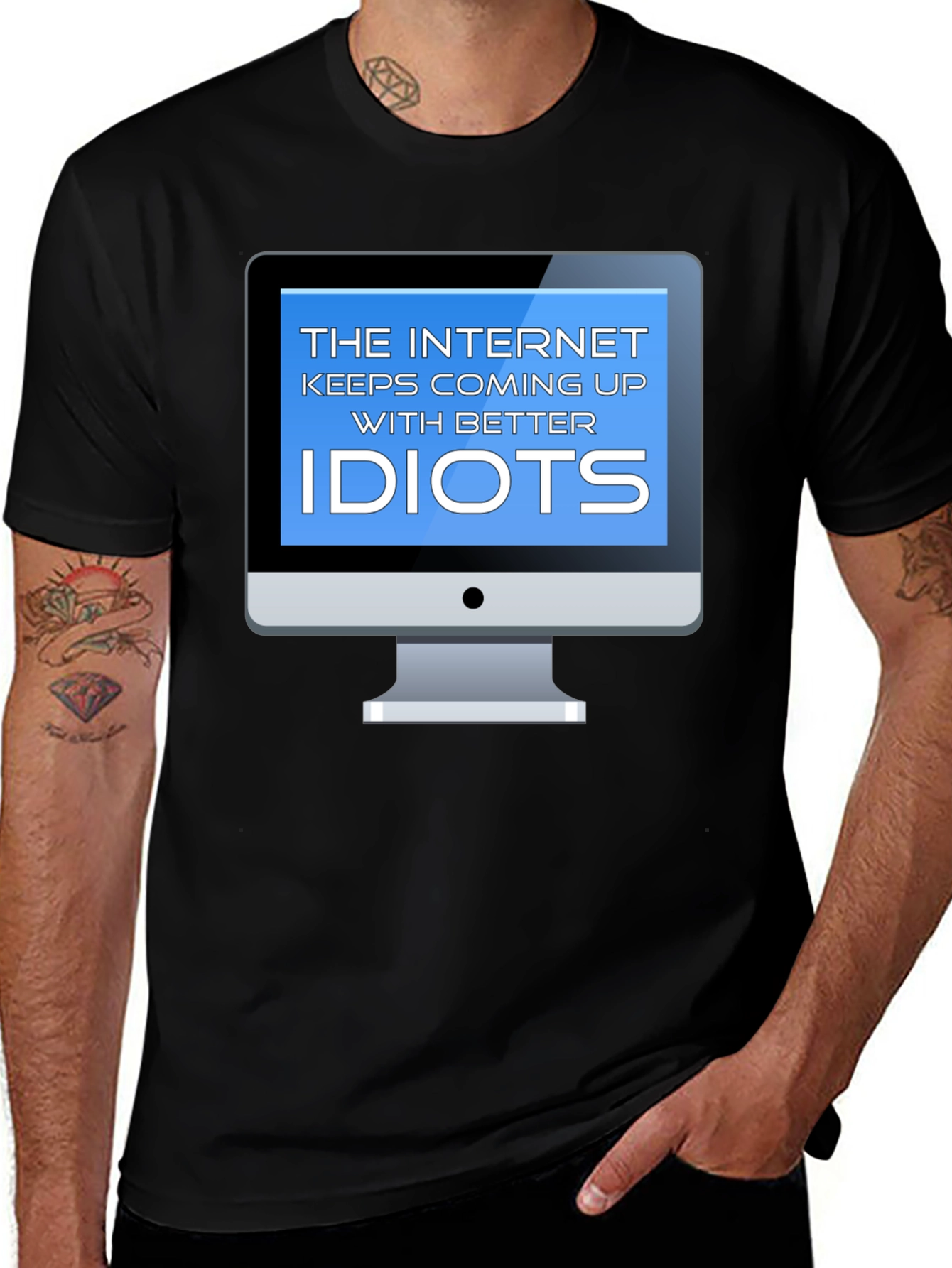 Variant 19 of Funny 'Internet Idiots' Graphic Tee