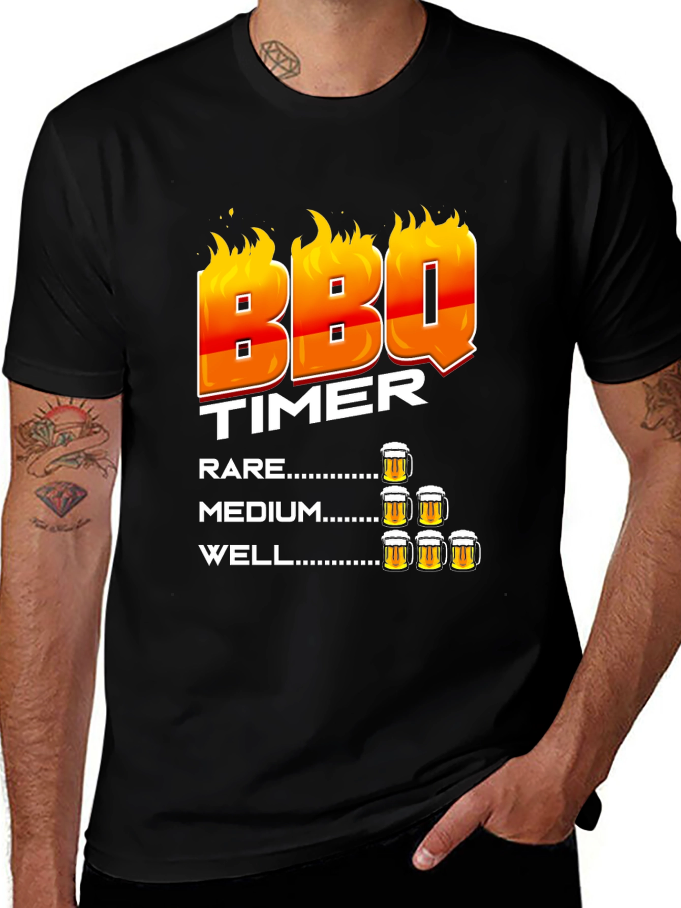 Variant 7 of BBQ Timer Novelty T-Shirt