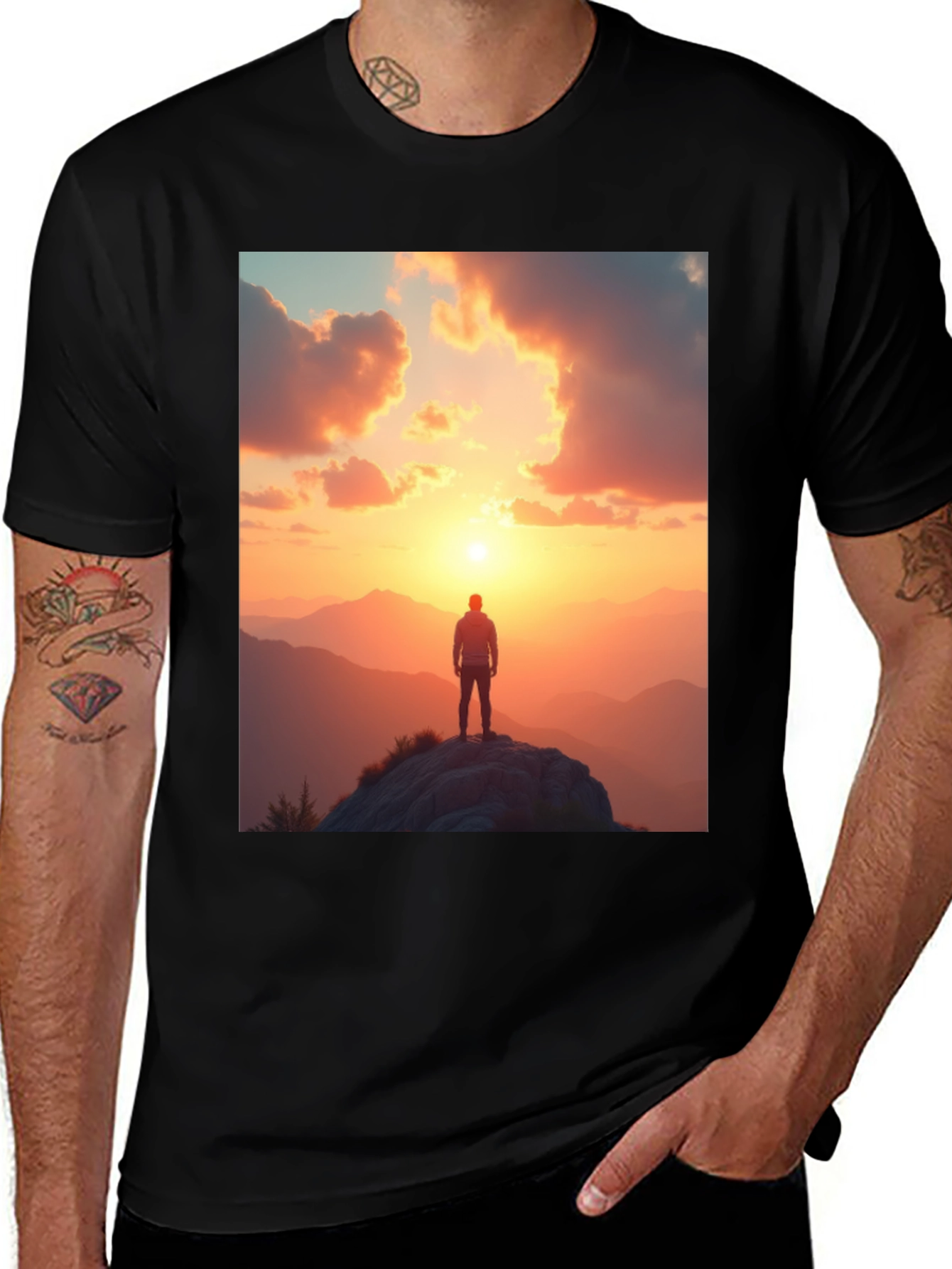 Variant 2 of Sunset Peak T-Shirt: Adventure Ready, Stylish Comfort