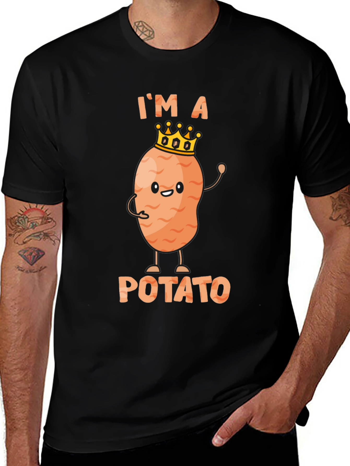 Variant 25 of Funny I'm A Potato Graphic T-Shirt