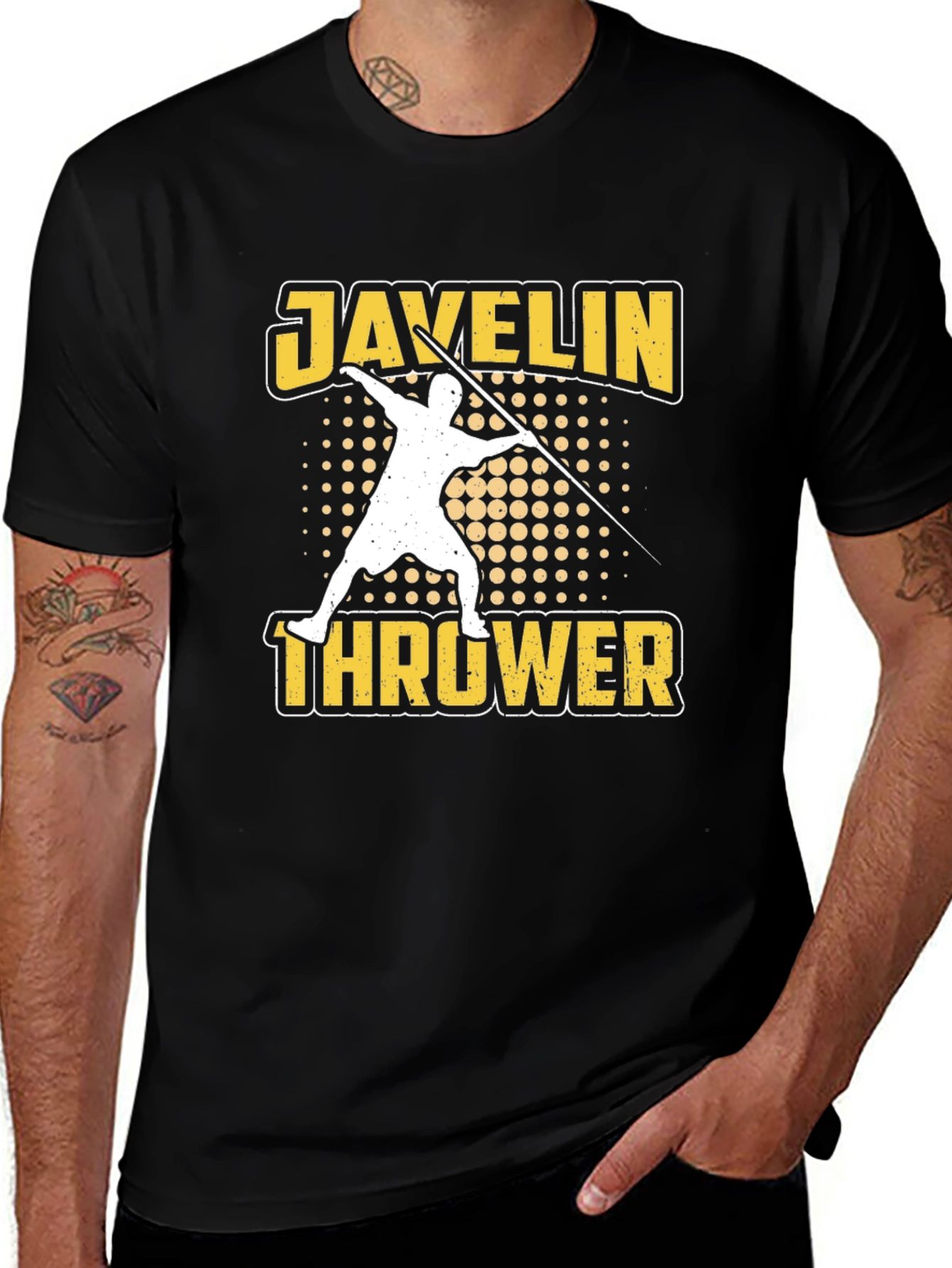 Variant 28 of Javelin Thrower T-Shirt - Sports Graphic Tee