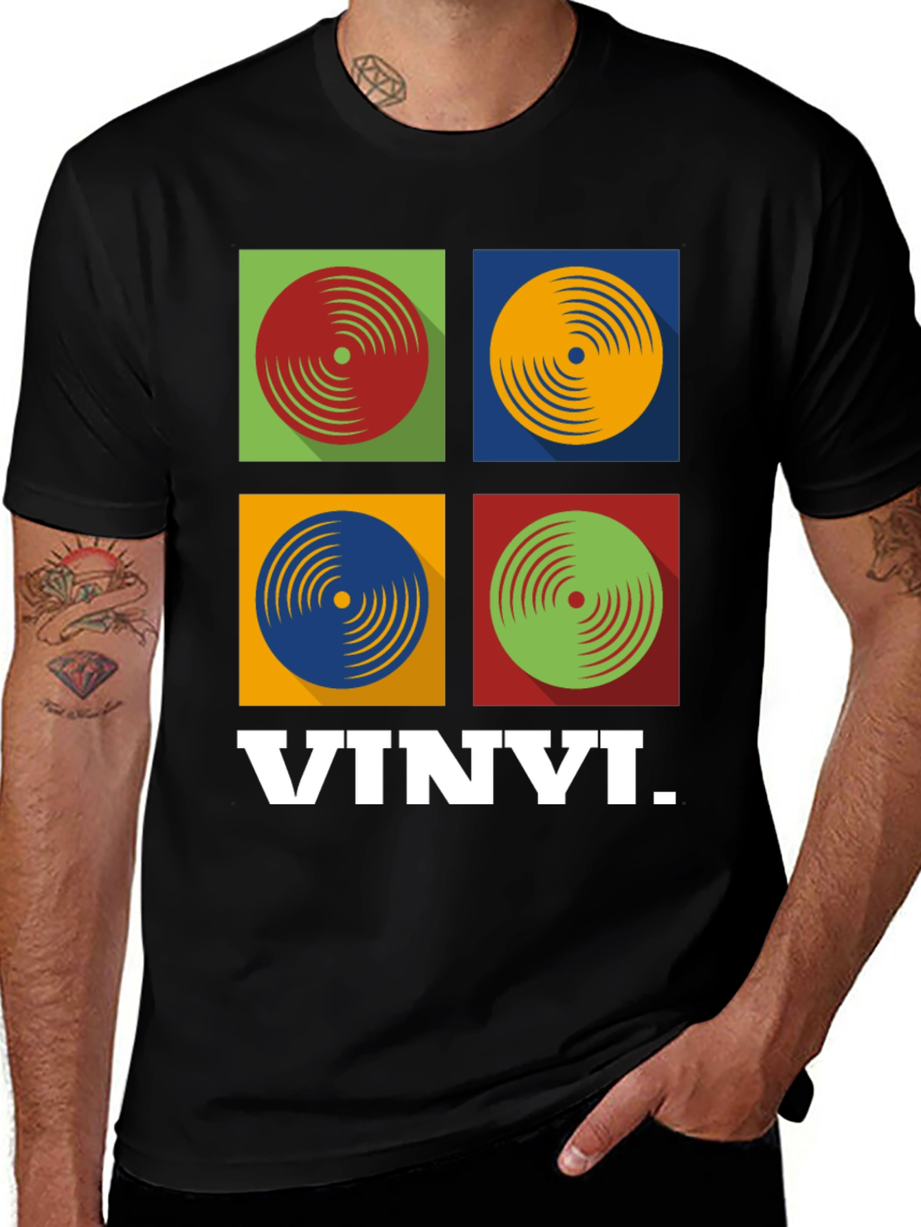 Variant 6 of Retro Vinyl Record Graphic Tee - Music Lover Shirt