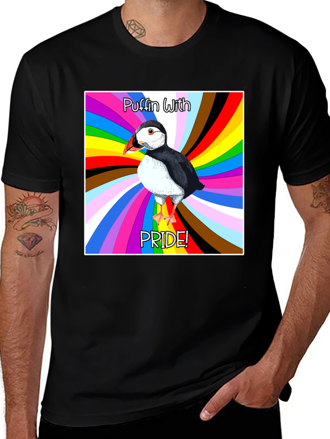 Variant 18 of Puffin With Pride T-Shirt