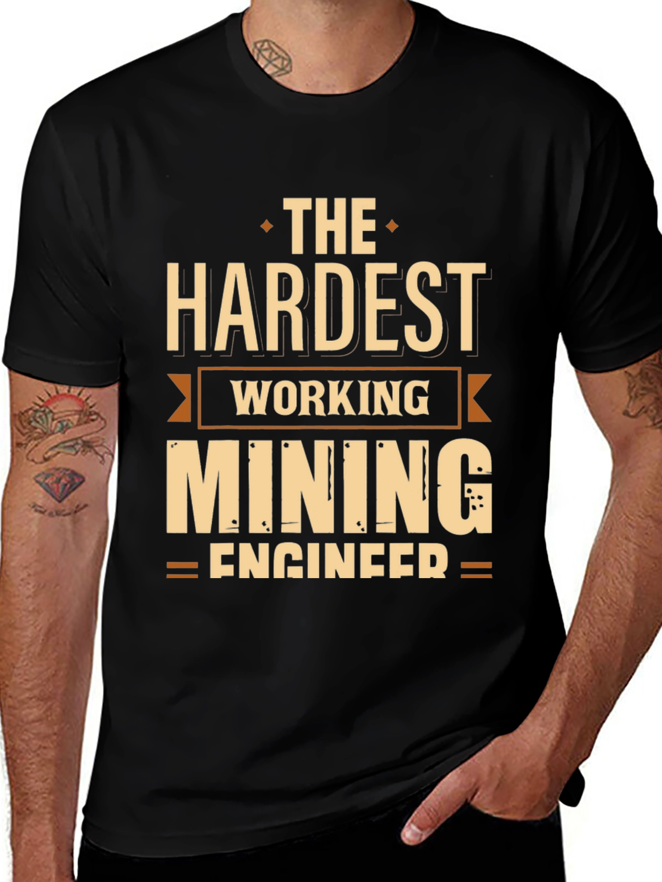 Variant 20 of Mining Engineer T-Shirt - Hardest Working Miners!