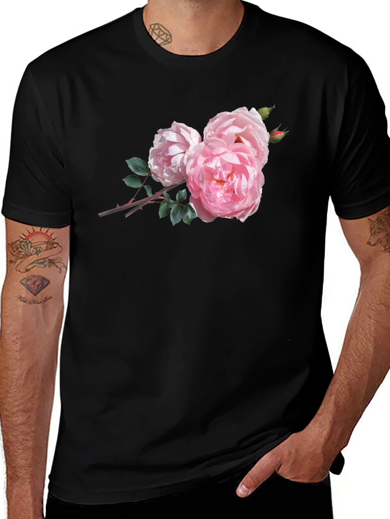Variant 9 of Floral Print Crew Neck T-Shirt