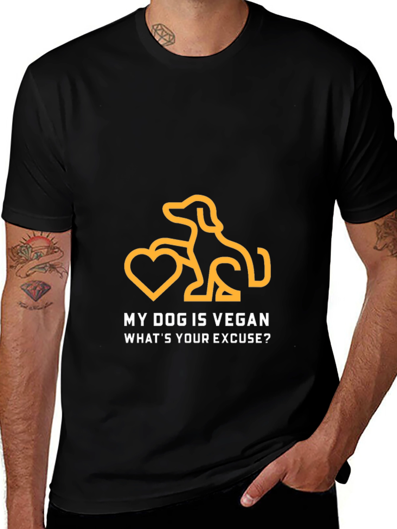 Variant 8 of My Dog is Vegan Graphic Tee