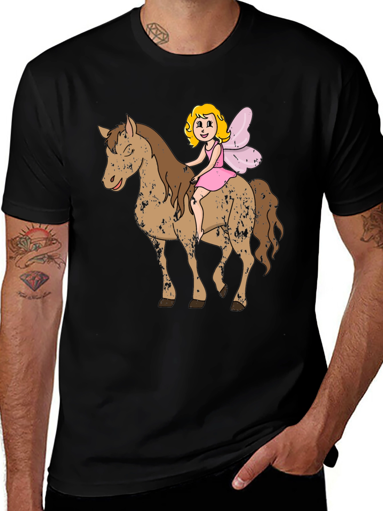 Fairy on Horseback Graphic T-Shirt
