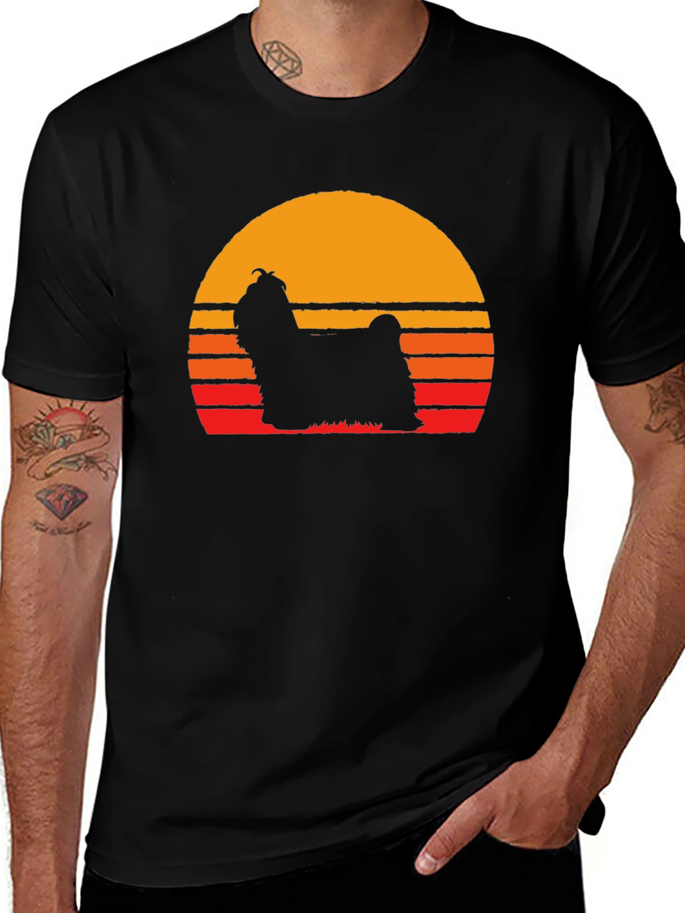 Variant 8 of Retro Dog Silhouette T-Shirt